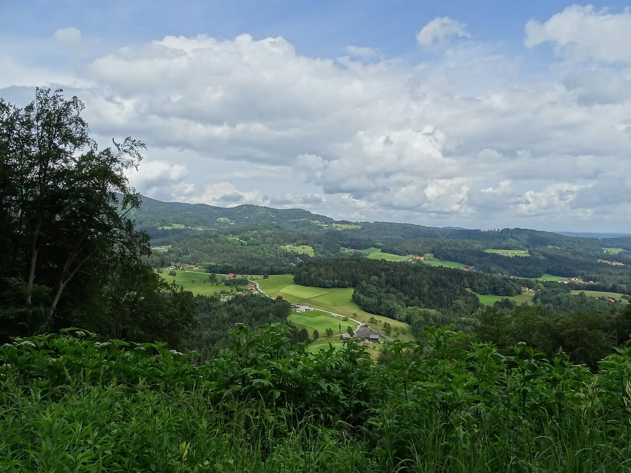 Photo showing: Blick vom Eggenberg auf das Forstviertel von Gratkorn