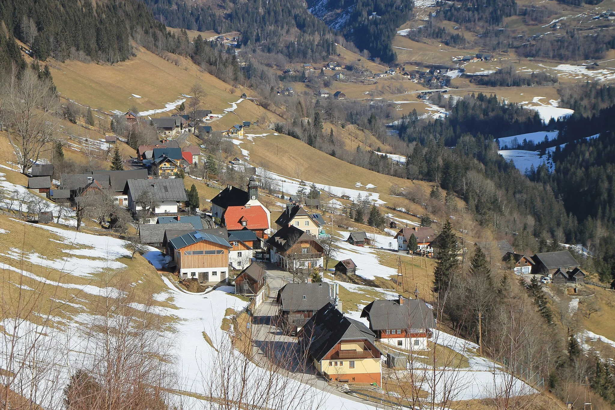 Photo showing: Ortsteilansicht Kleinsölk, Gemeinde Sölk