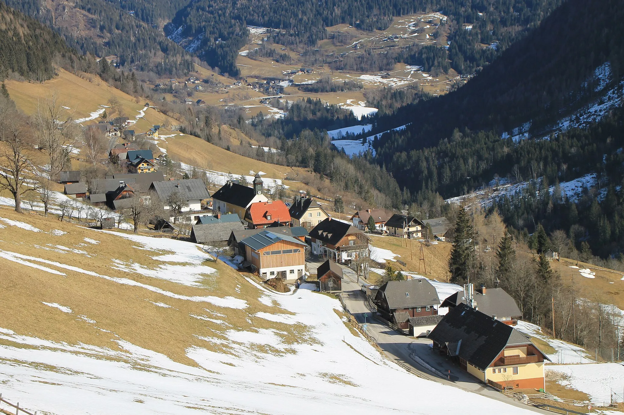 Photo showing: Ortsteilansicht Kleinsölk, Gemeinde Sölk