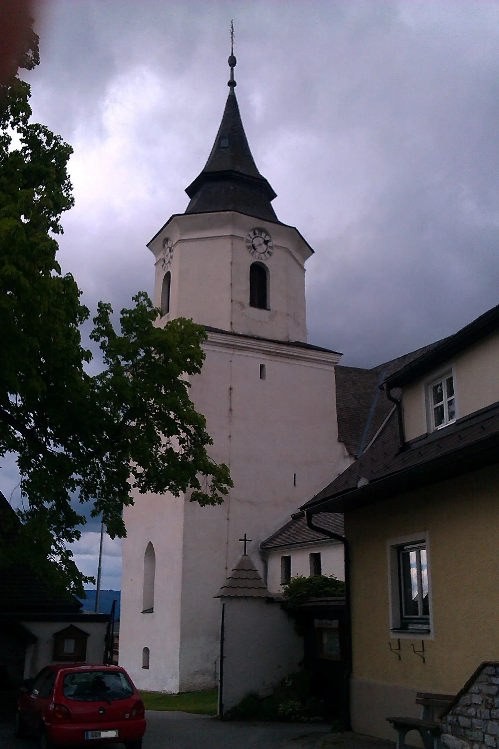 Photo showing: Kath. Pfarrkirche hl. Katharina von Alexandria und Friedhof