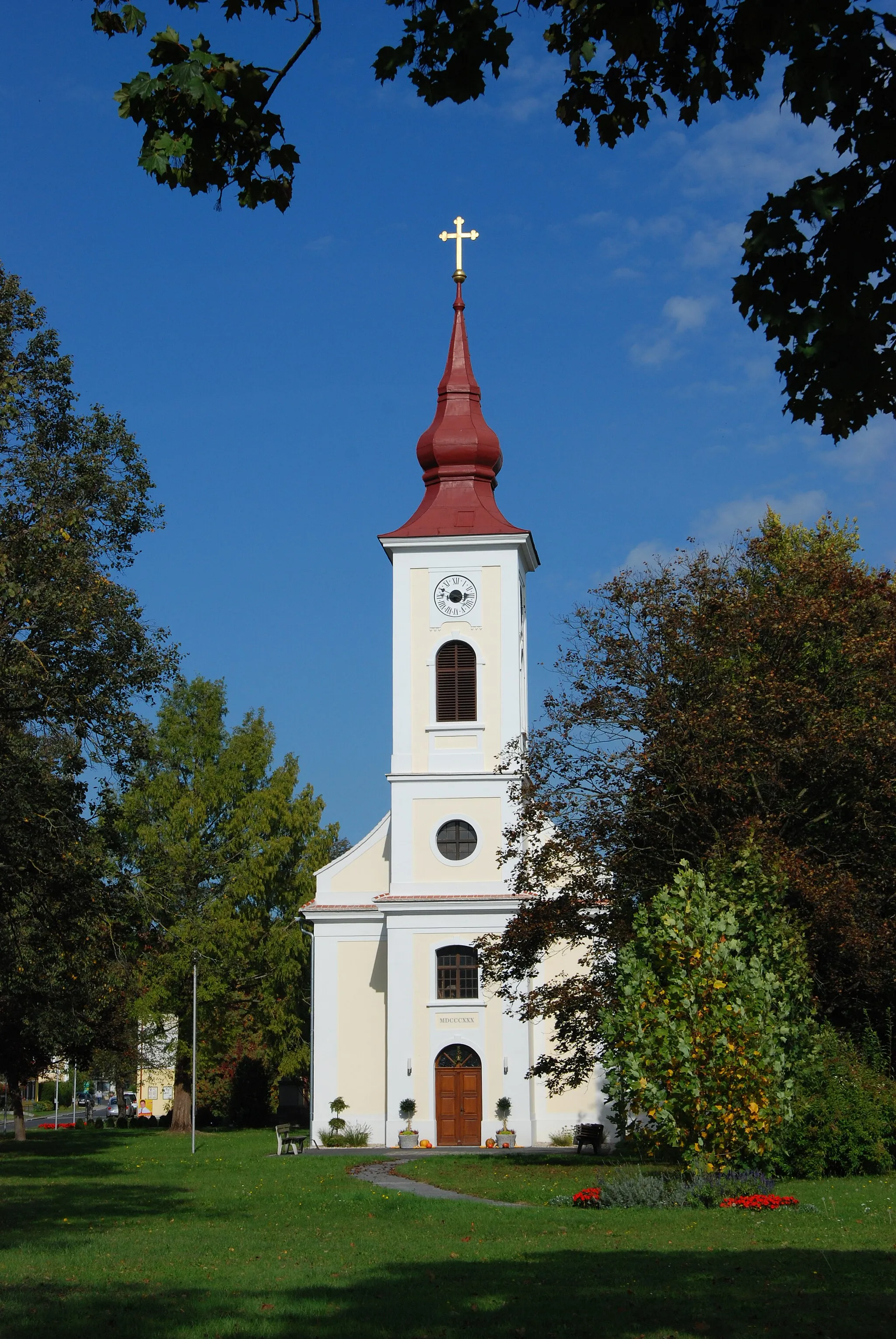 Photo showing: Pfarrkirche Dobersdorf, Rudersdorf commune, Burgenland