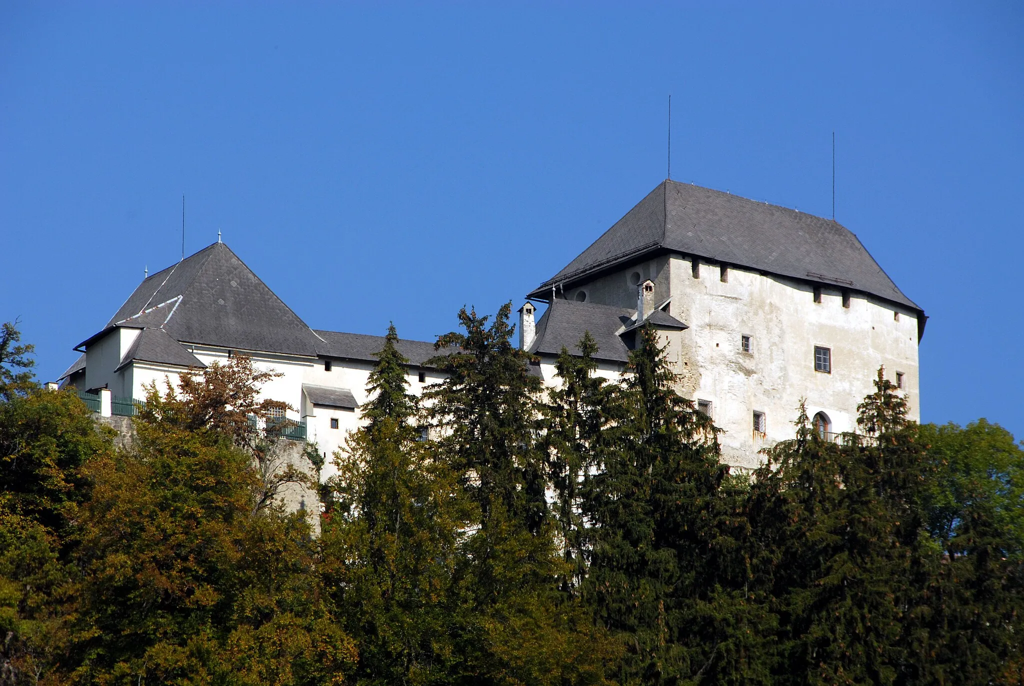 Photo showing: Castle Mannsberg at Mannsberg, municipality Kappel am Krappfeld, district St. Veit an der Glan, Carinthia / Austria / EU