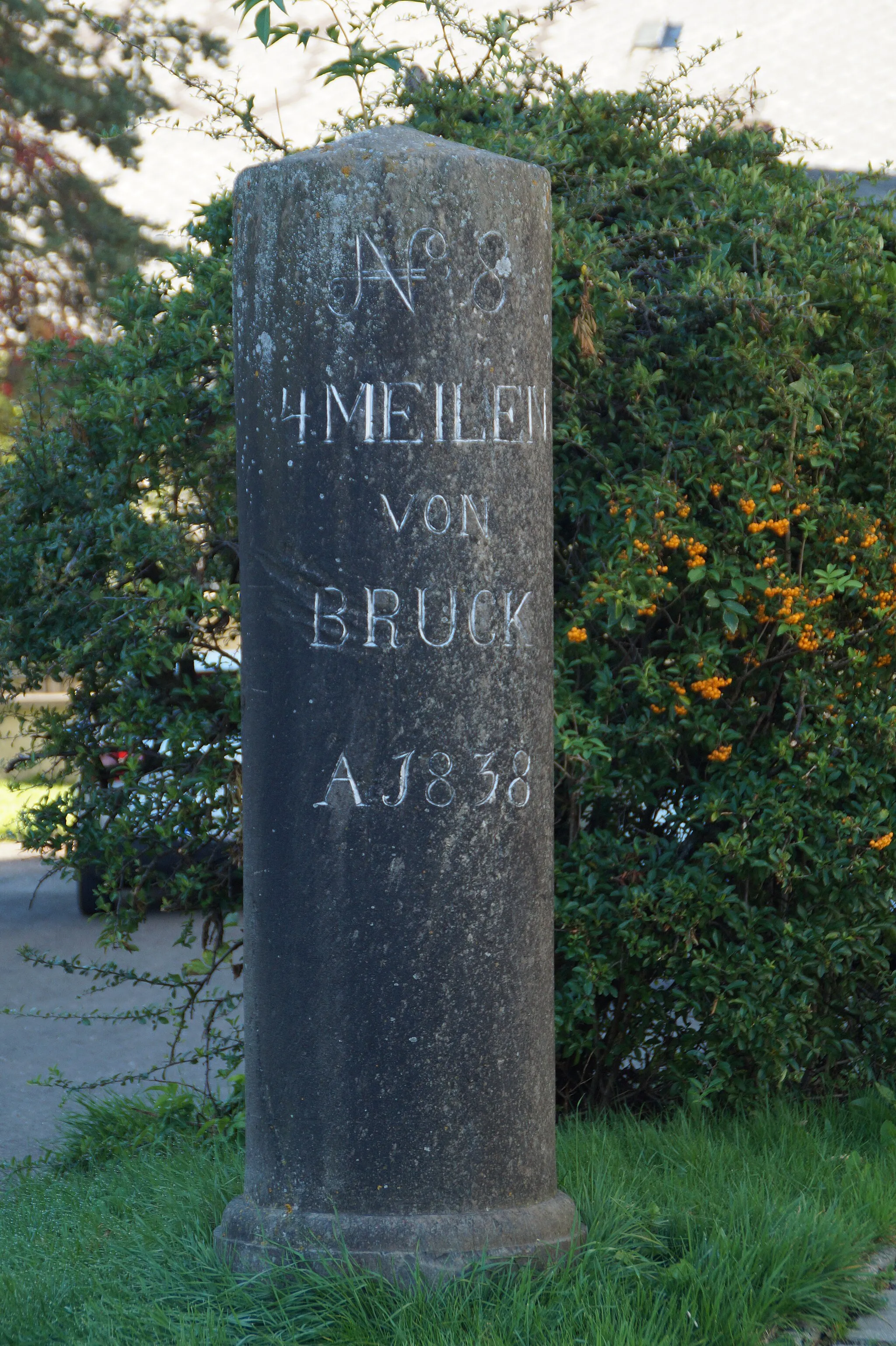 Photo showing: Postmeilenstein Kraubath an der Mur, Bezirk Leoben