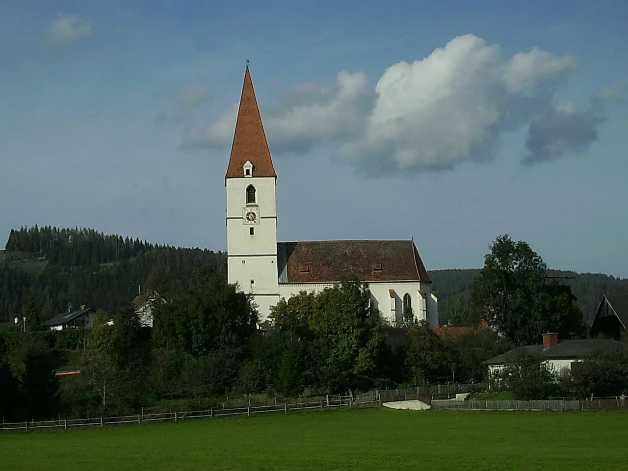 Photo showing: Kath. Filialkirche hl. Johannes der Täufer in Mürzhofen/Österreich.