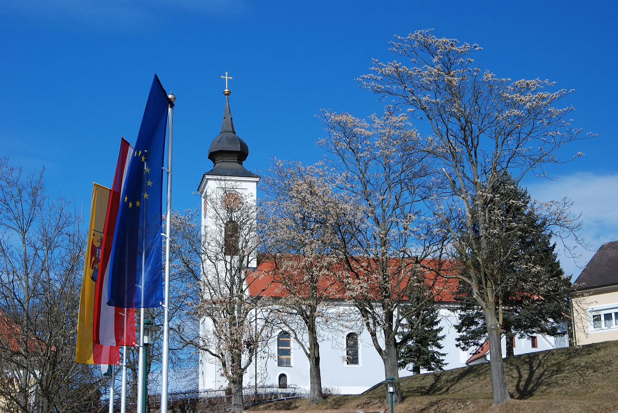 Photo showing: Church of the Exaltation of the Cross in Heiligenkreuz im Lafnitztal, Burgenland, Austria