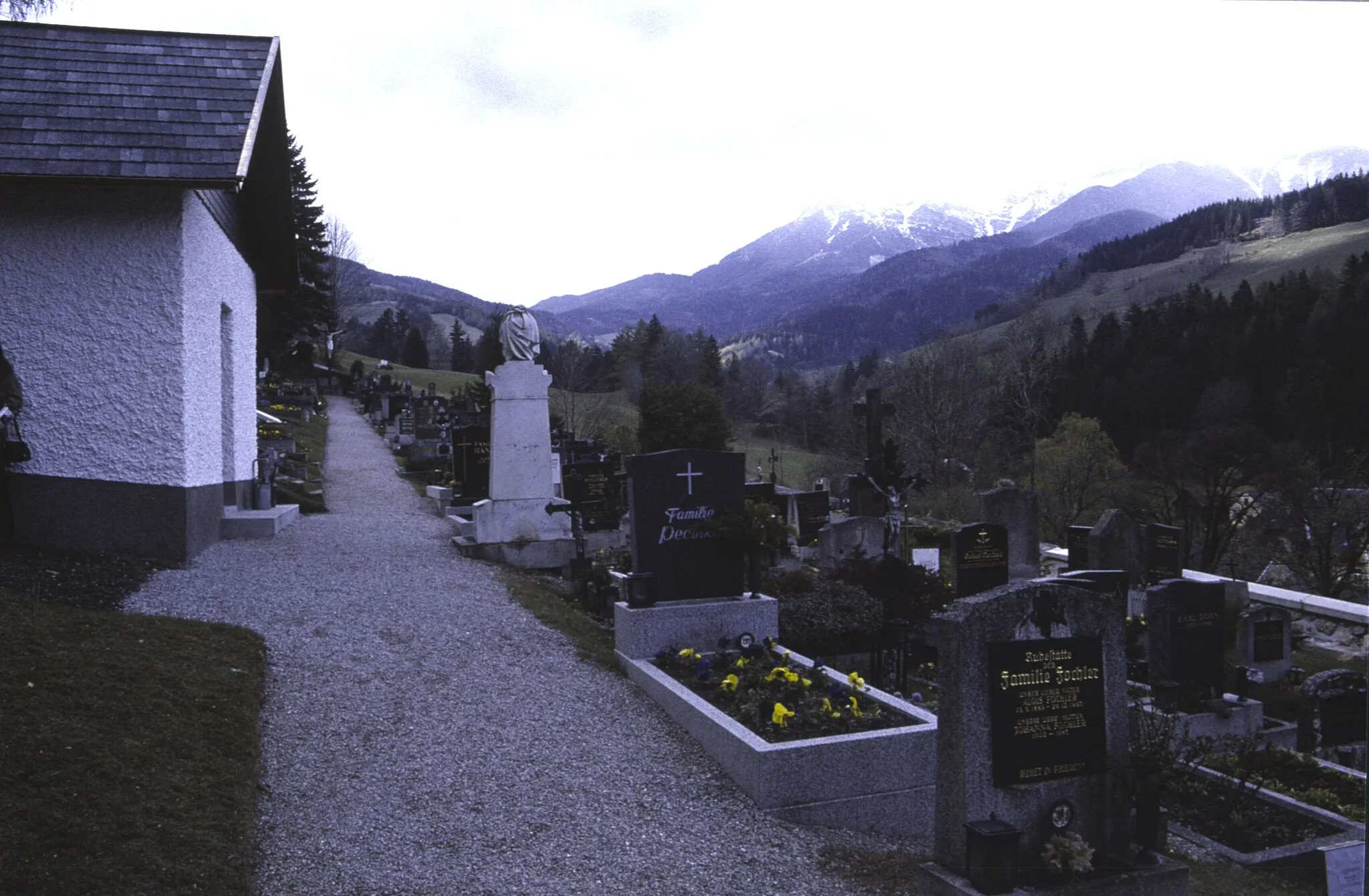 Photo showing: Prein an der Rax, Blick auf das Rax-Plateau, 1995