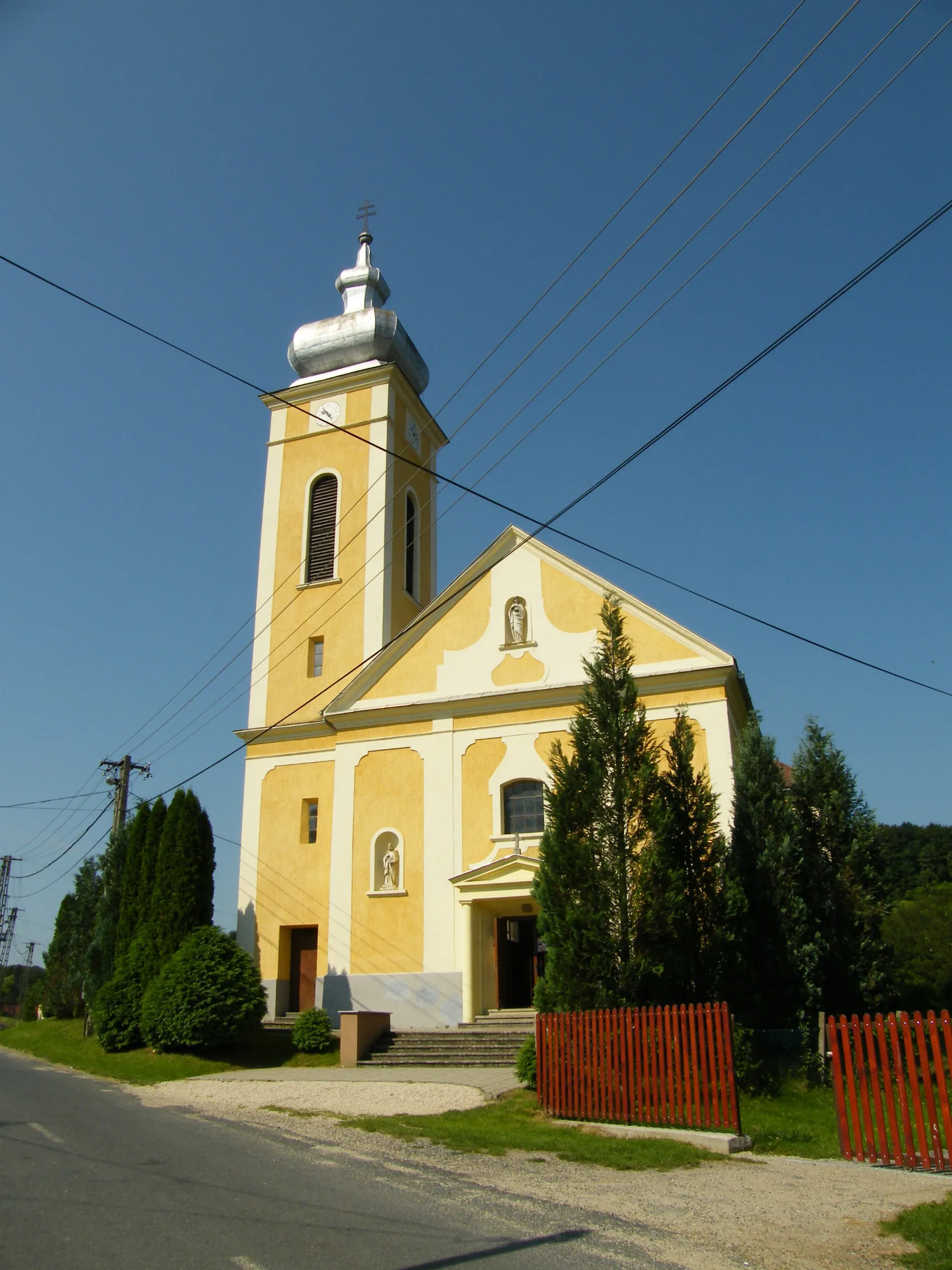 Photo showing: Keresztelő Szent János-templom, Felsőszölnök 2008-ban.