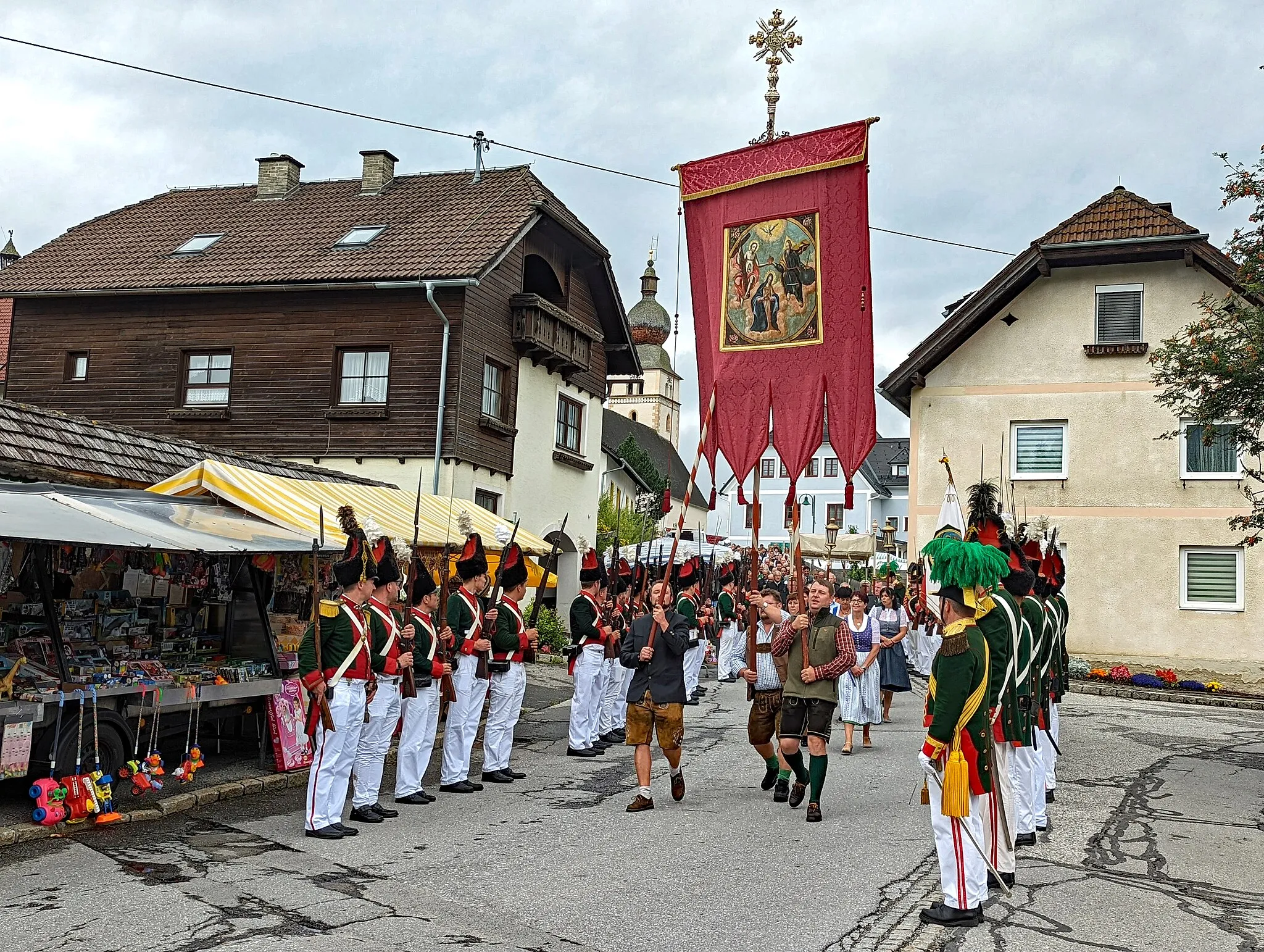 Photo showing: Krakaudorf: Samsonumzug zum Oswaldifest