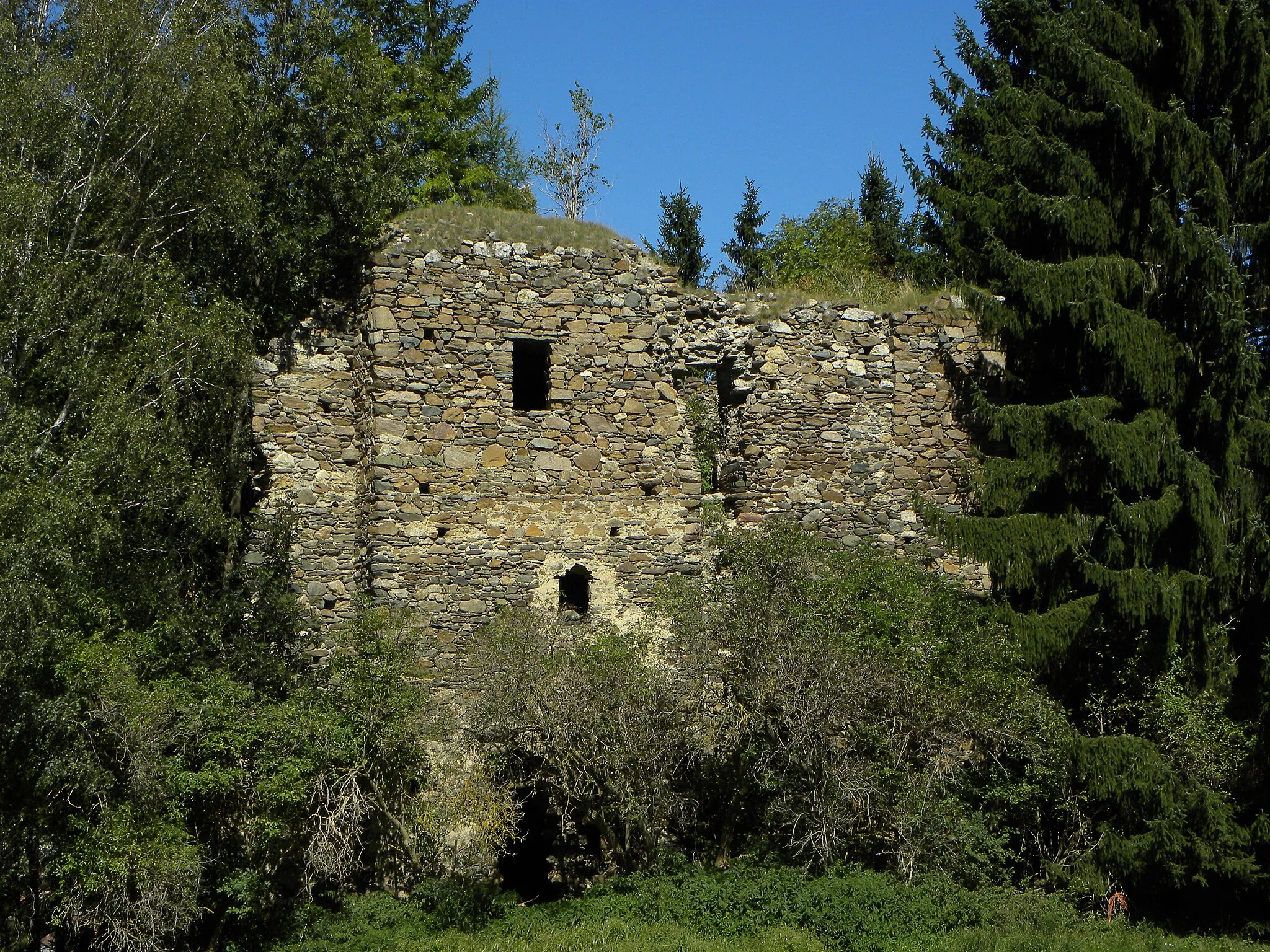 Photo showing: Ruine Tschakathurn (Schachenthurn, Schachenturm)
