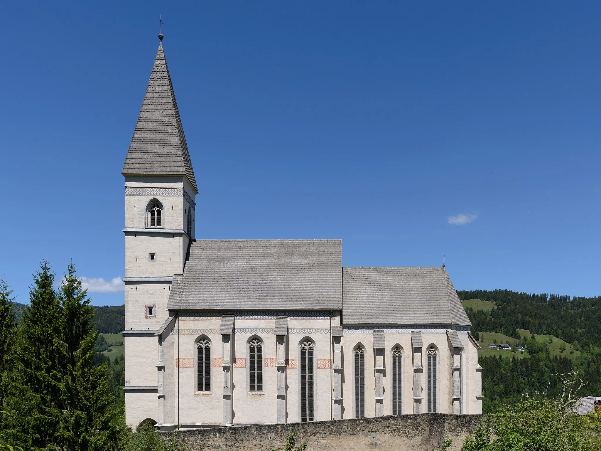 Photo showing: Subsidiary and pilgrimage church Saint Wolfgang in Grades, Carinthia, Austria