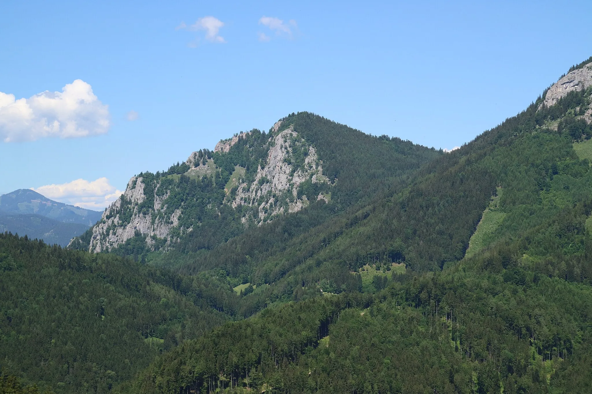 Photo showing: Röthelstein von Südosten, Grazer Bergland, Steiermark