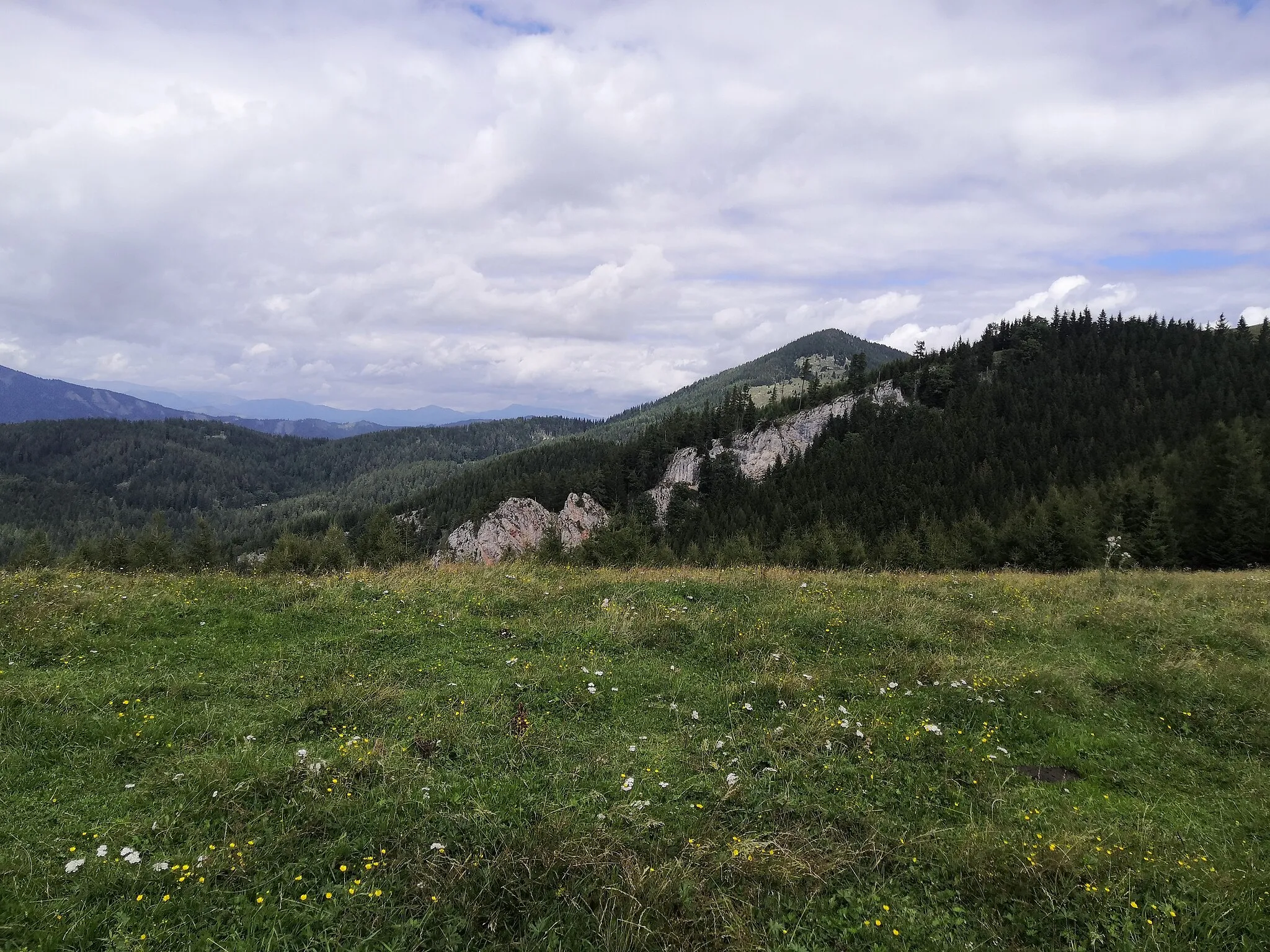 Photo showing: Fladnitz an der Teichalm, Weiz District, Styria, Austria. Rote Wand mountain (1520 m).