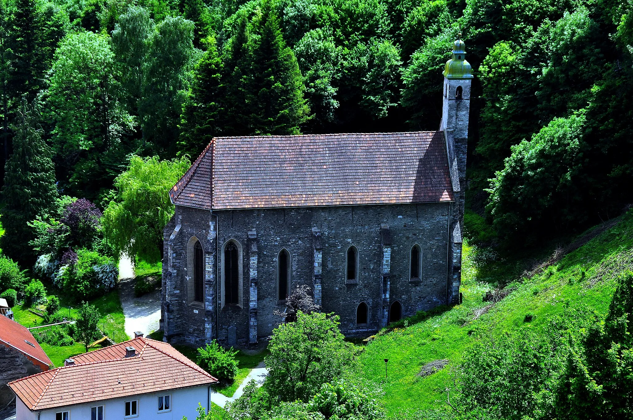 Photo showing: Heiligblutkirche (Church of the Holy Blood), medieval city Friesach, district Sankt Veit an der Glan, Carinthia / Austria / EU