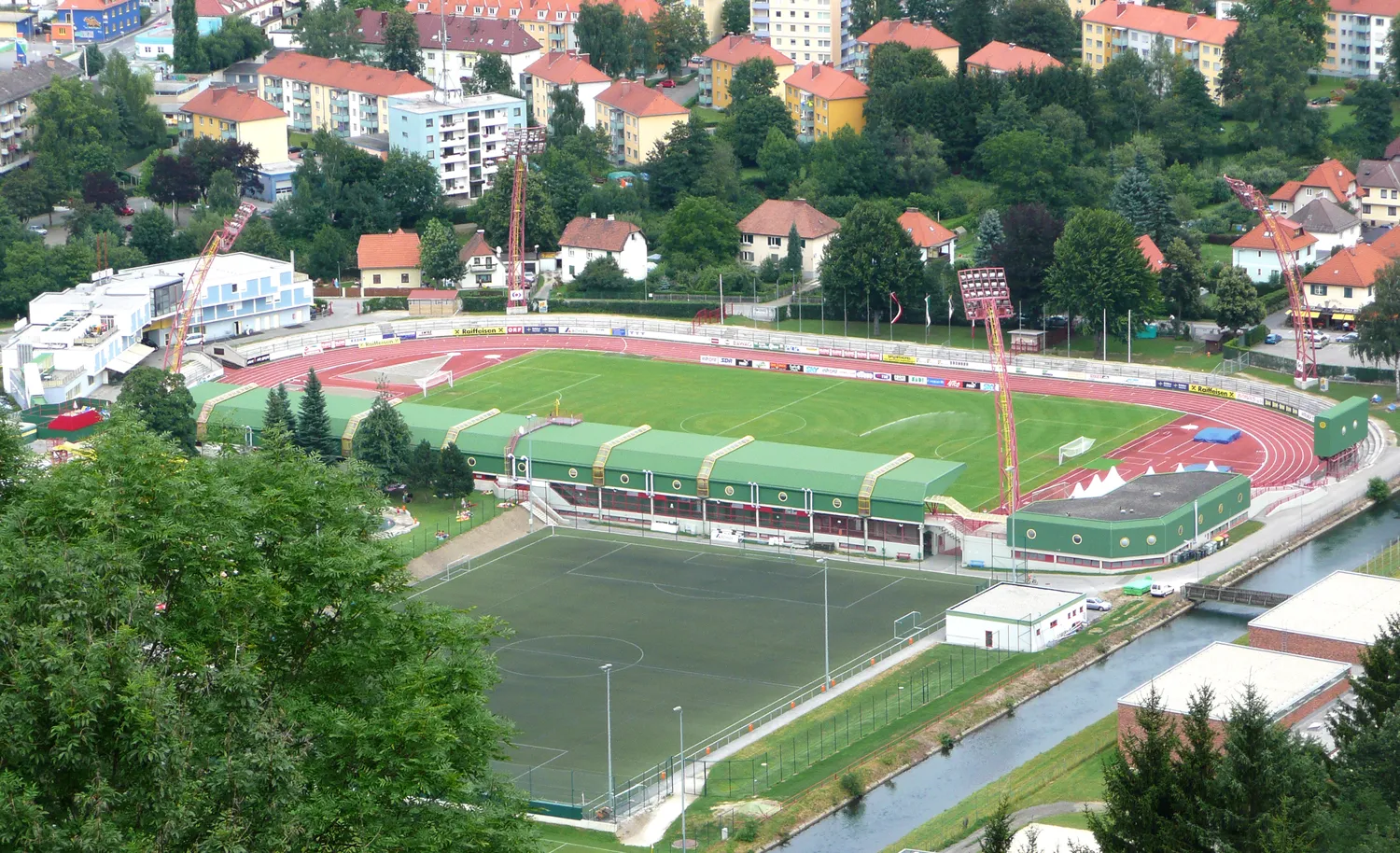 Photo showing: Franz-Fekete-Stadion Kapfenberg aus der Vogelperspektive