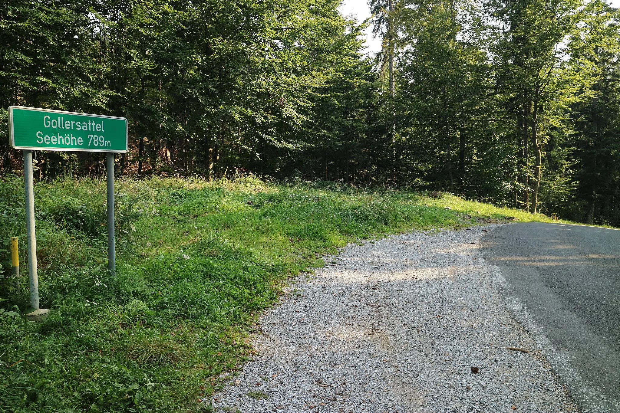 Photo showing: Passhöhe des Gollersattels, Gemeinde Gutenberg-Stenzengreith, Steiermark