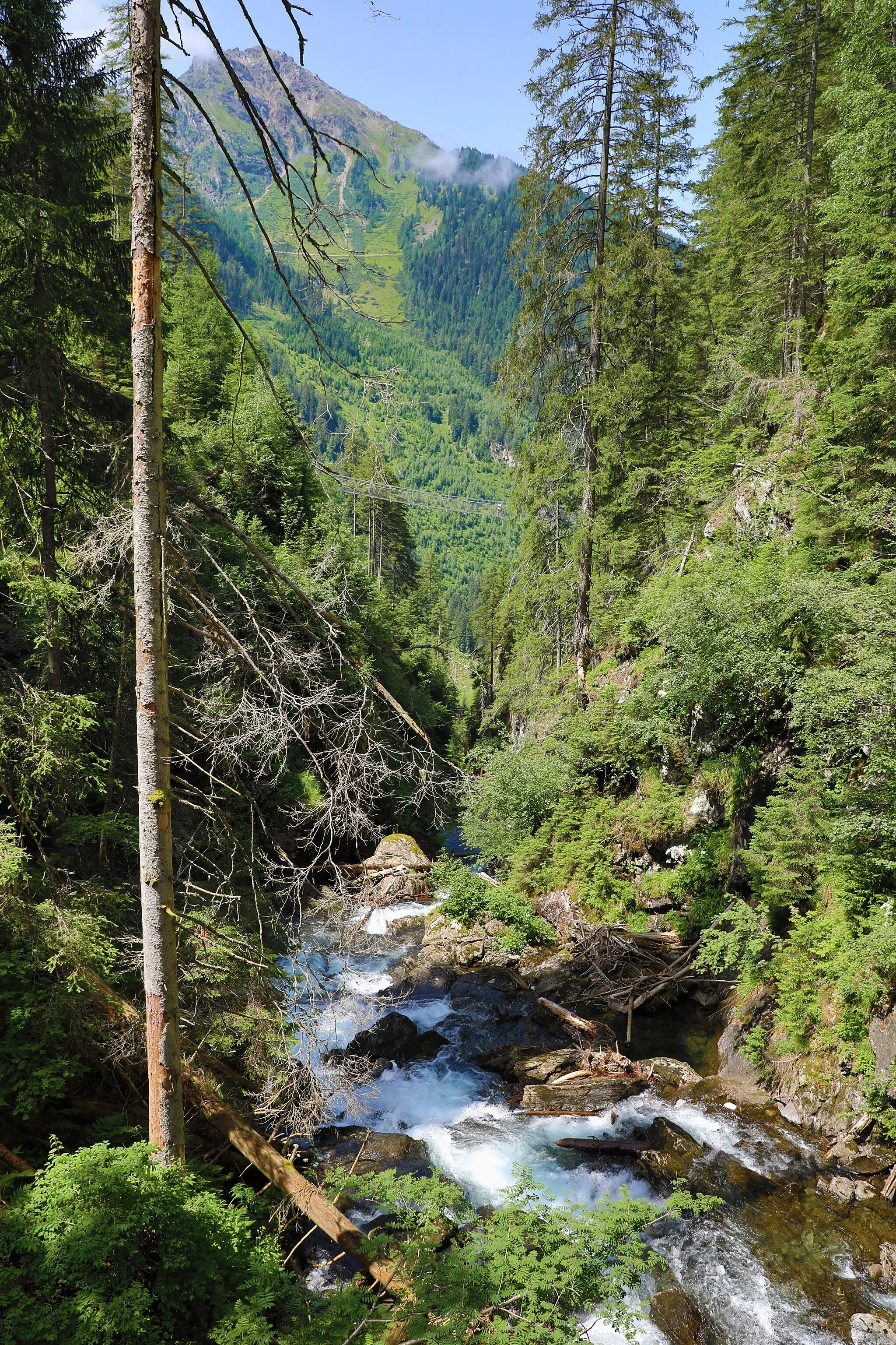 Photo showing: The Riesach Falls in the Schladminger Tauern, Austria.