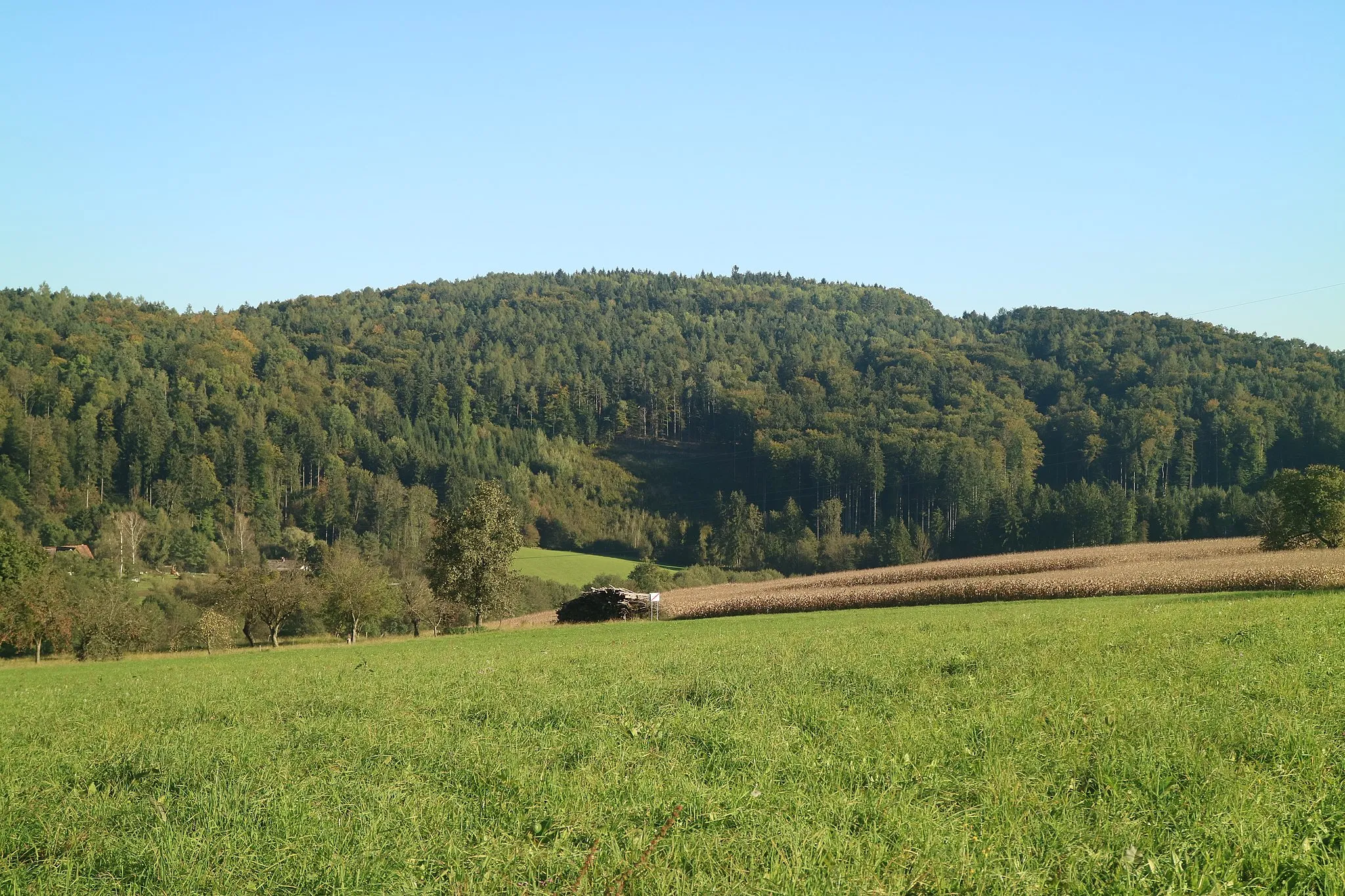 Photo showing: Bockkogel von Nordwesten (Mantscha), Gemeinde Hitzendorf (Steiermark)