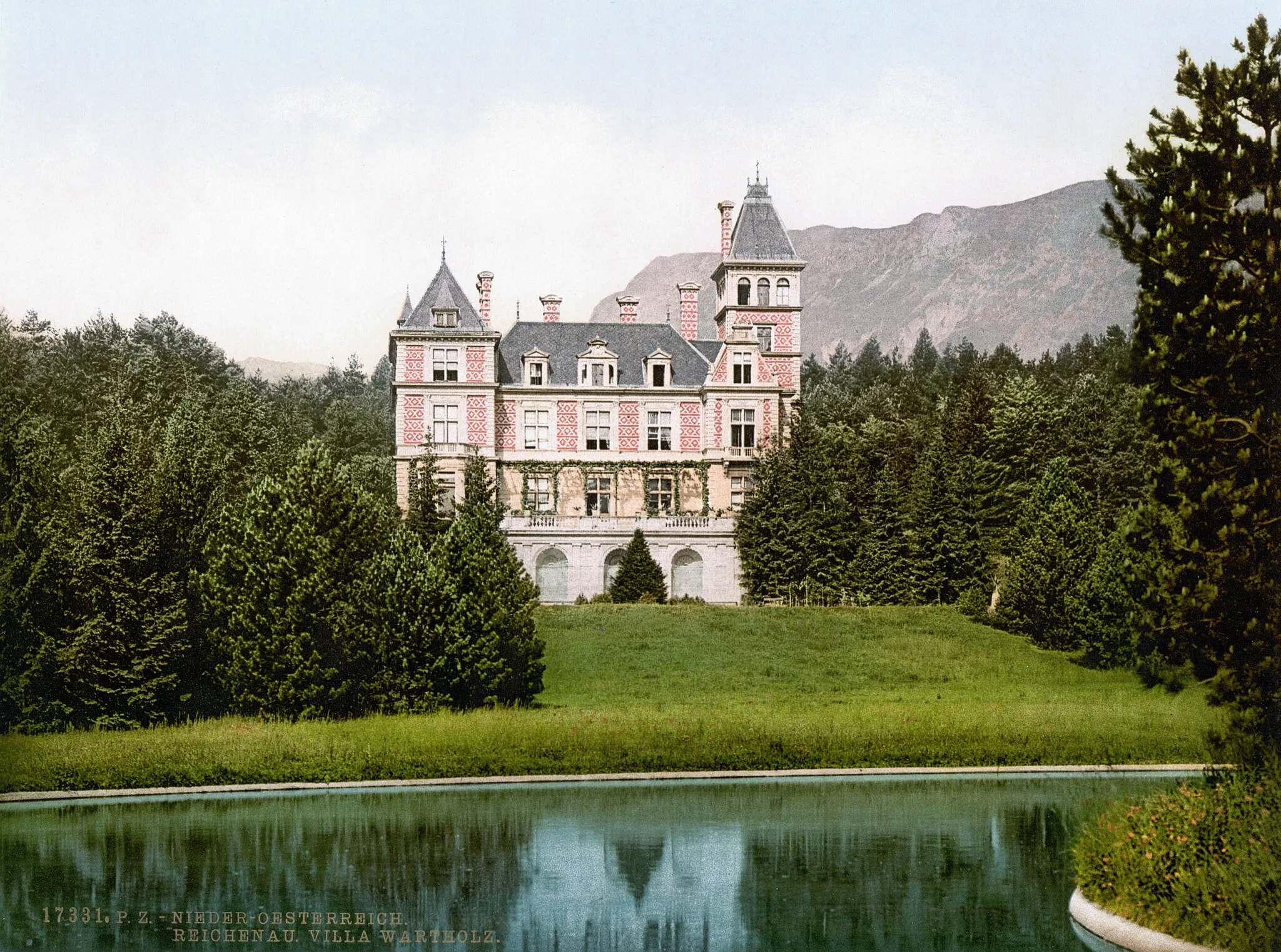 Photo showing: Reichenau an der Rax, Villa Wartholz, um  1900
