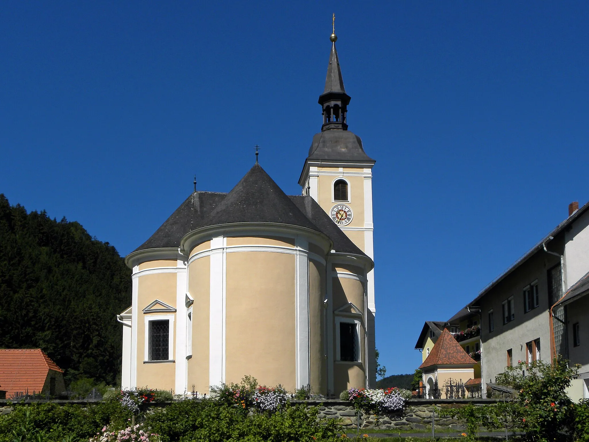 Photo showing: Kath. Pfarrkirche hll. Peter und Paul und Friedhof