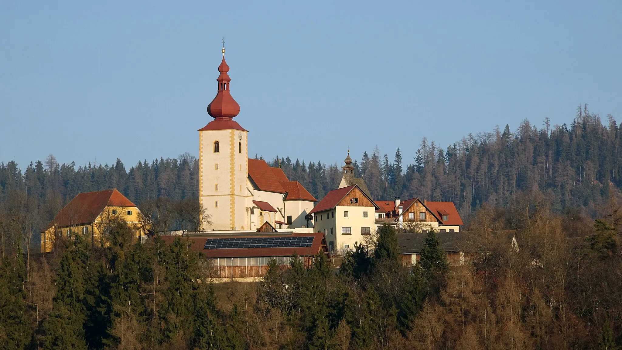 Photo showing: St. Pankrazen von Westen aus gesehen