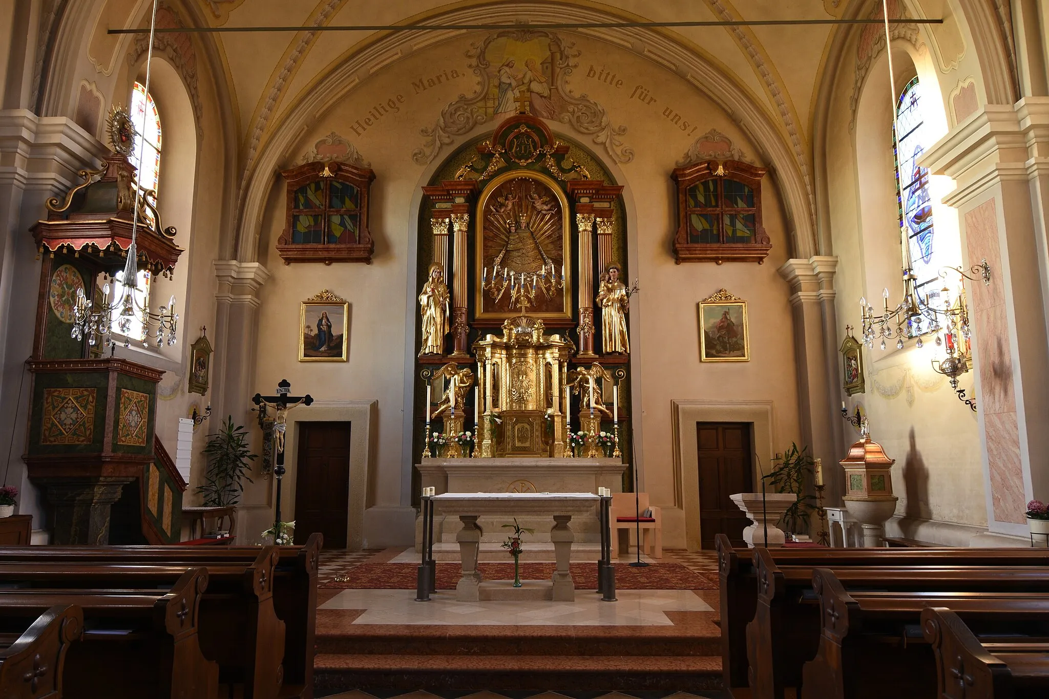 Photo showing: Pfarrkirche Eichkögl - Interior