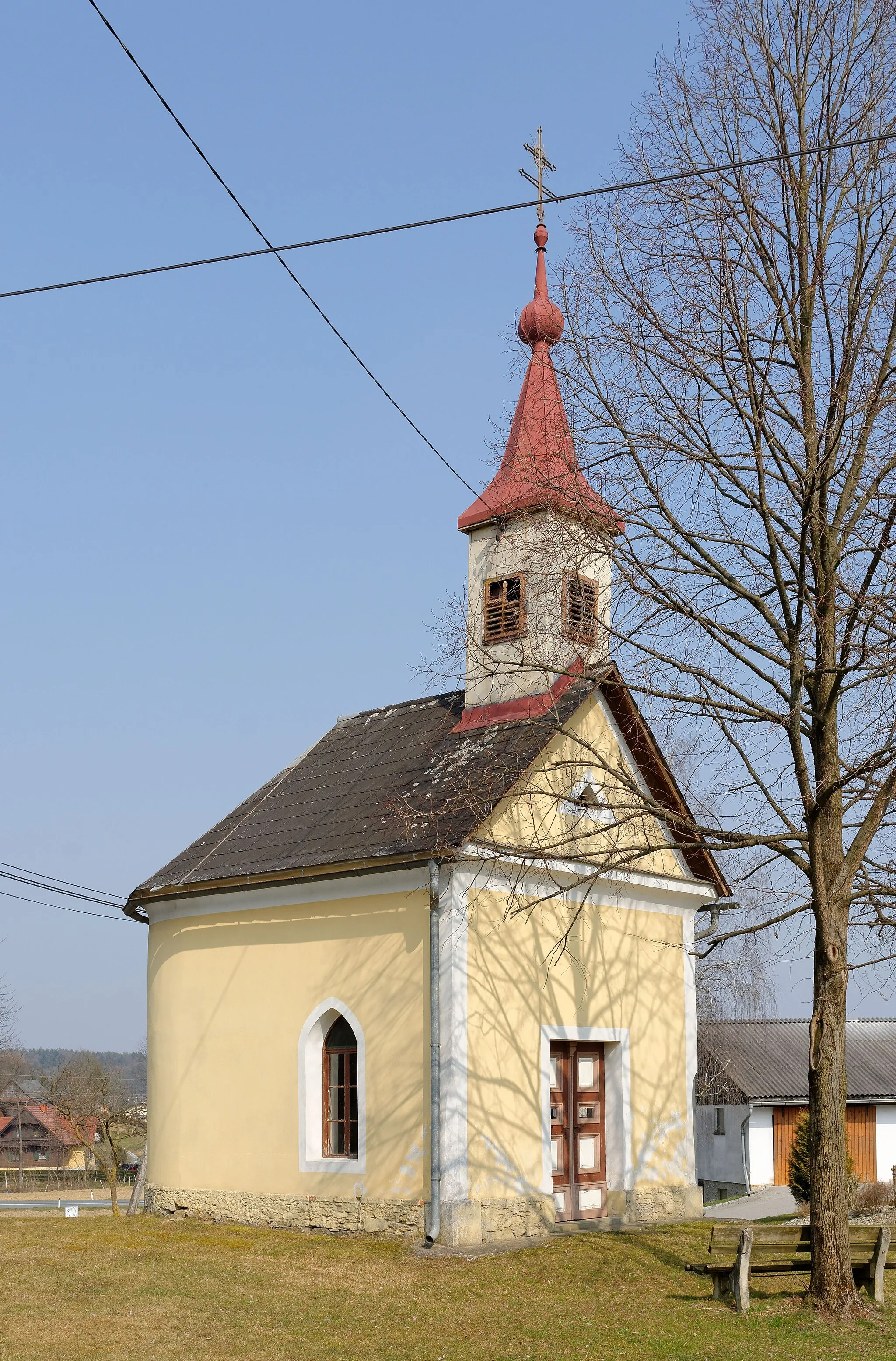 Photo showing: Chapel in Radiga, Municipality St. Johann im Saggautal, Styria, Austria