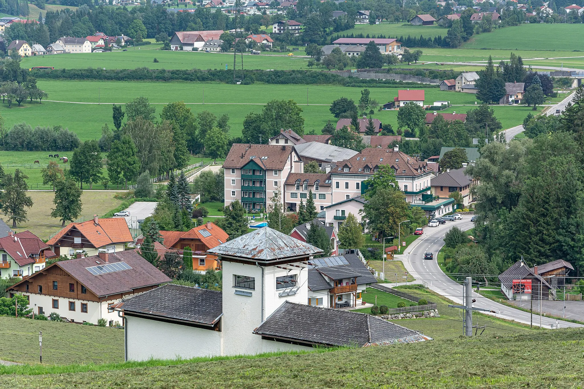 Photo showing: Die Ortschaft Schweizersberg ist ein Teil der Gemeinde Roßleithen in Oberösterreich.