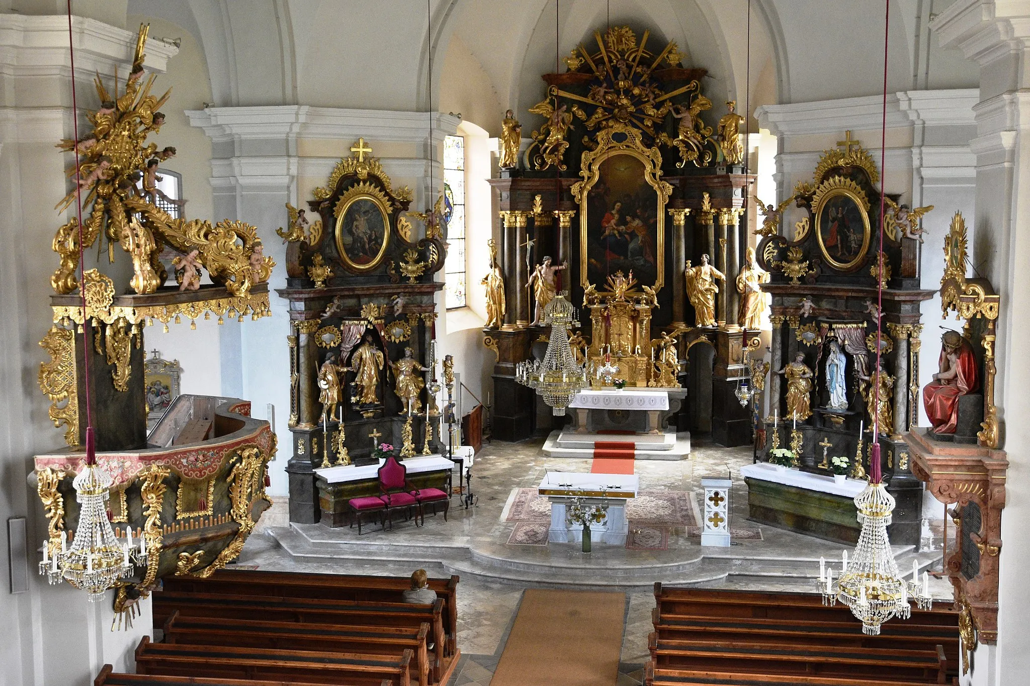 Photo showing: Church Pfarrkirche hl. Katharina, Stanz im Mürztal Interior