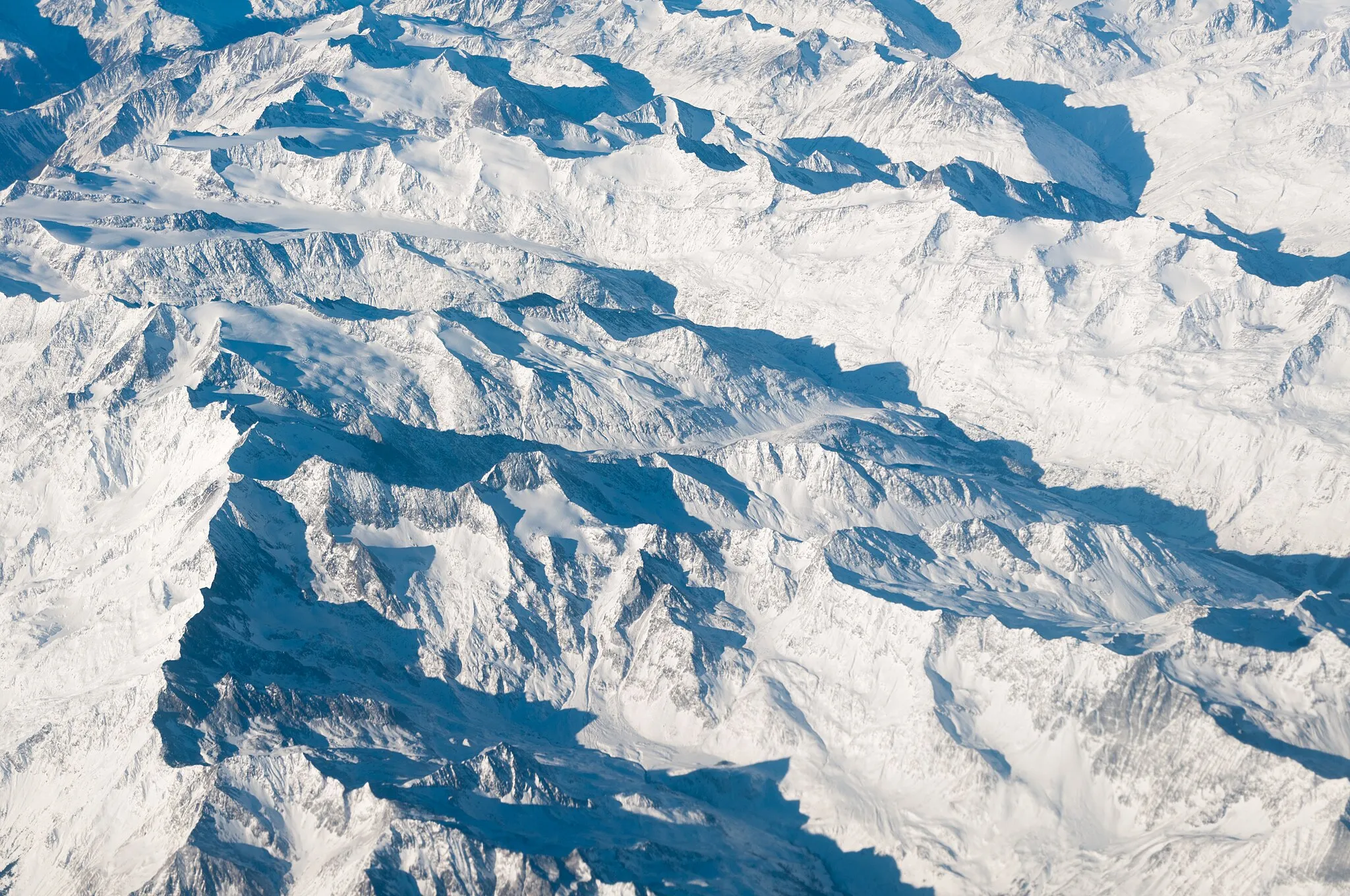 Photo showing: Austria, aerial view of the Austrian alps