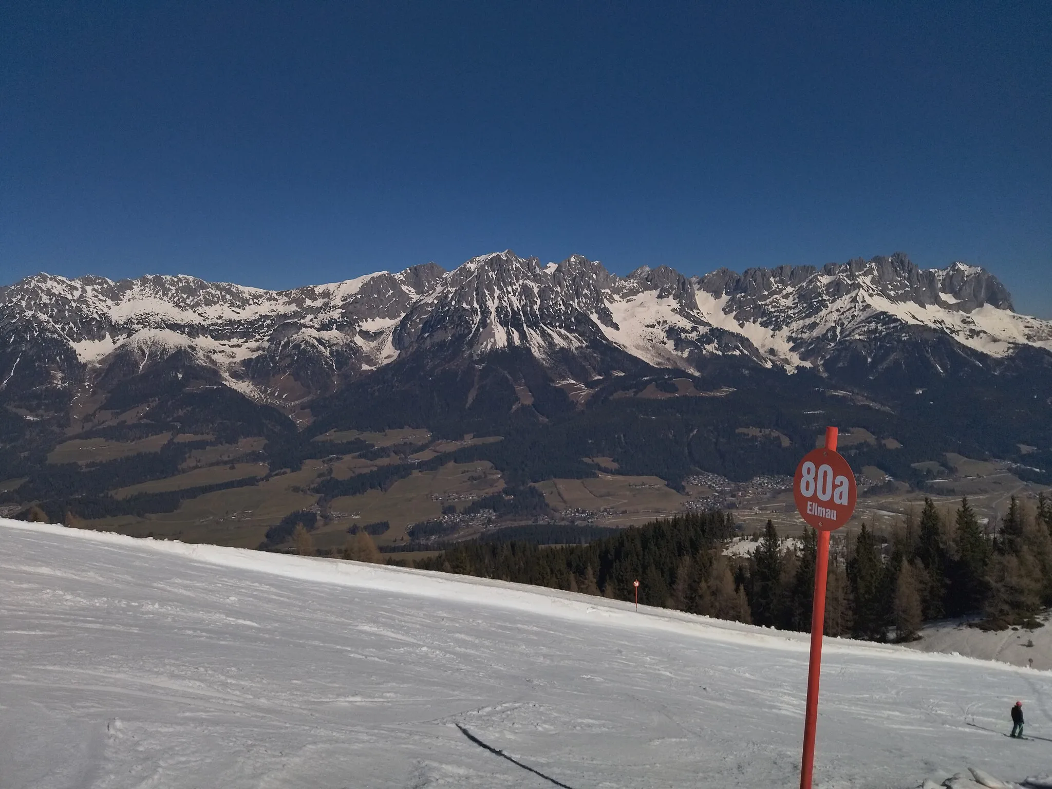 Photo showing: SkiWelt ski restort, Austria in March 2022