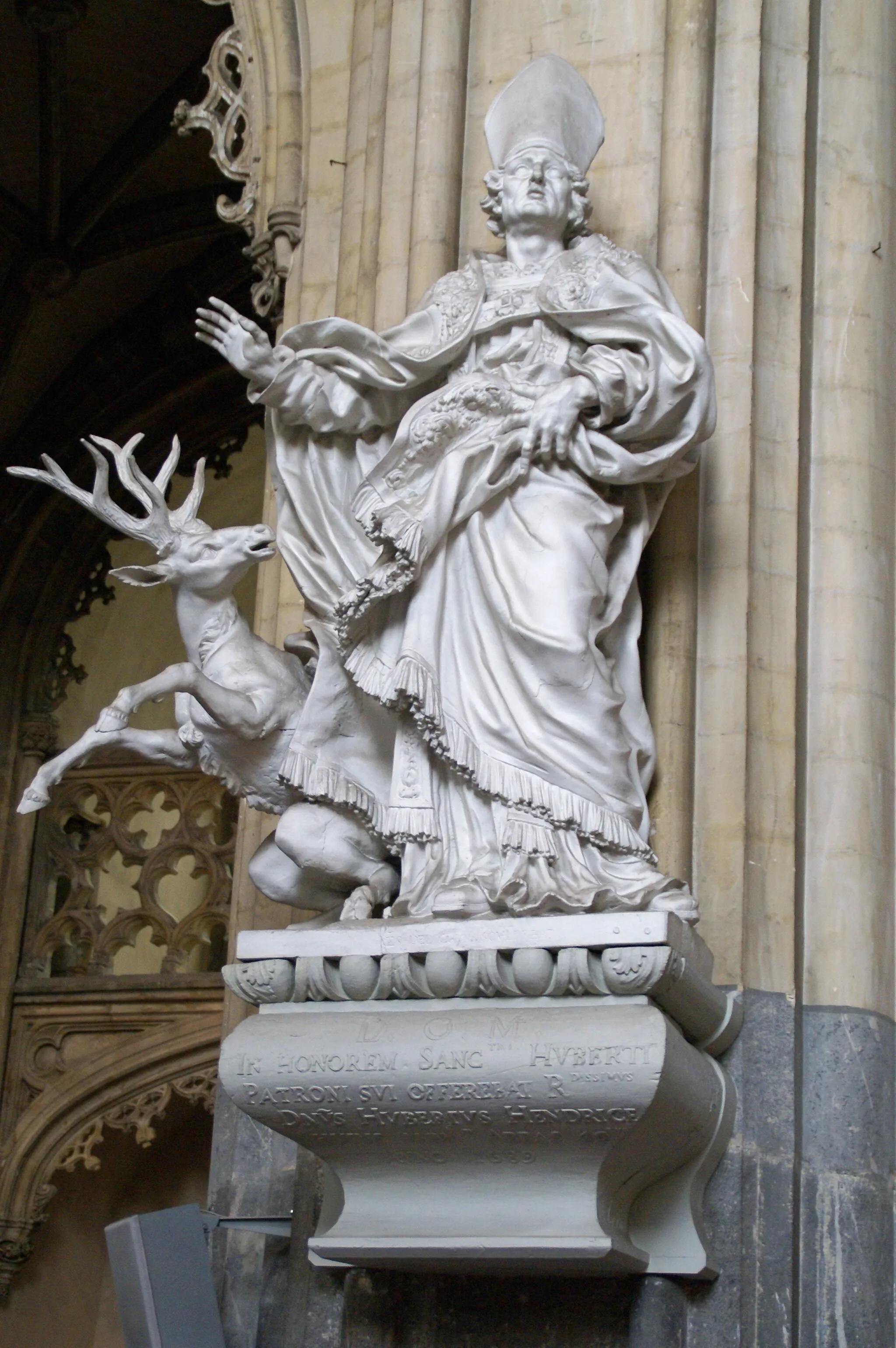 Photo showing: Liège (Belgium), Saint Jaques's Church: Statue from Hubert de Lieja (1689) by Jean Del Cour
