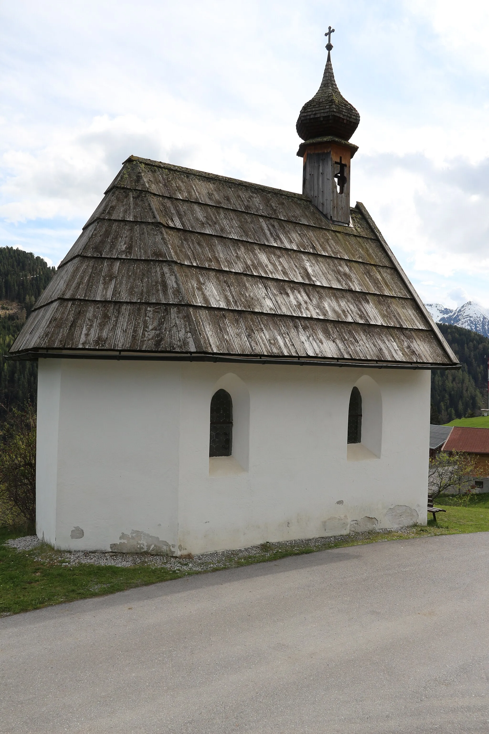 Photo showing: Ortskapelle Kössl im Ortsteil Ochsengarten, Gemeinde Haiming, Tirol.