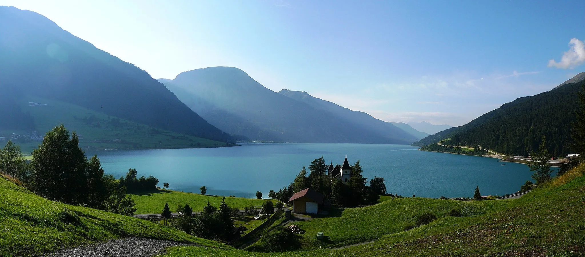 Photo showing: Reschensee, South Tyrol