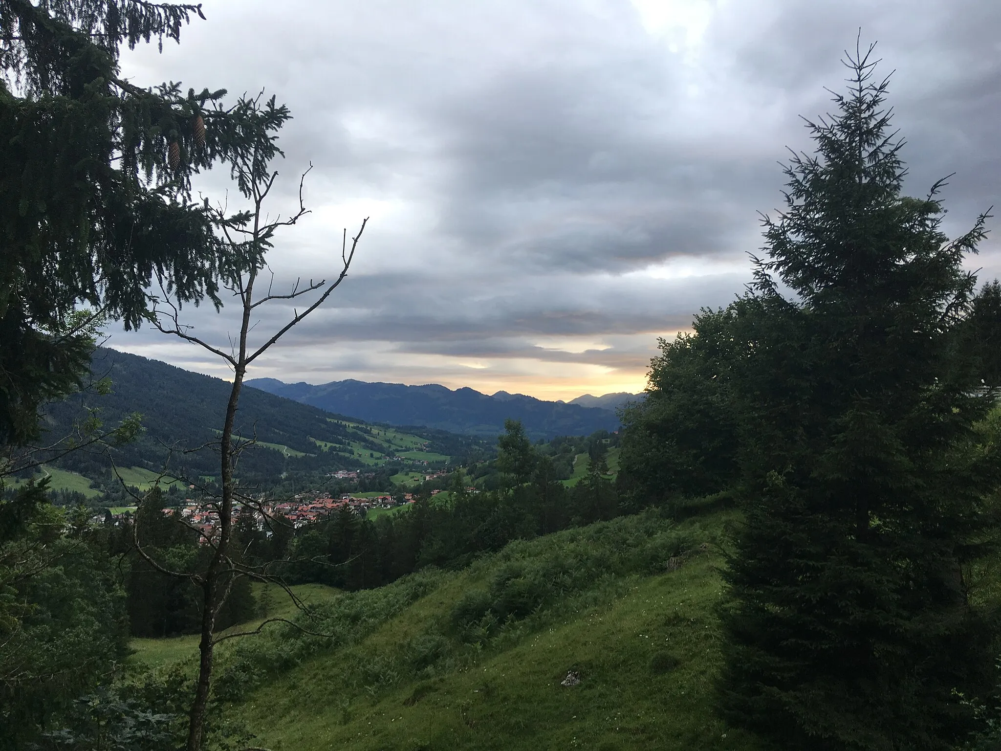 Photo showing: View from the road to Oberjoch Pass.