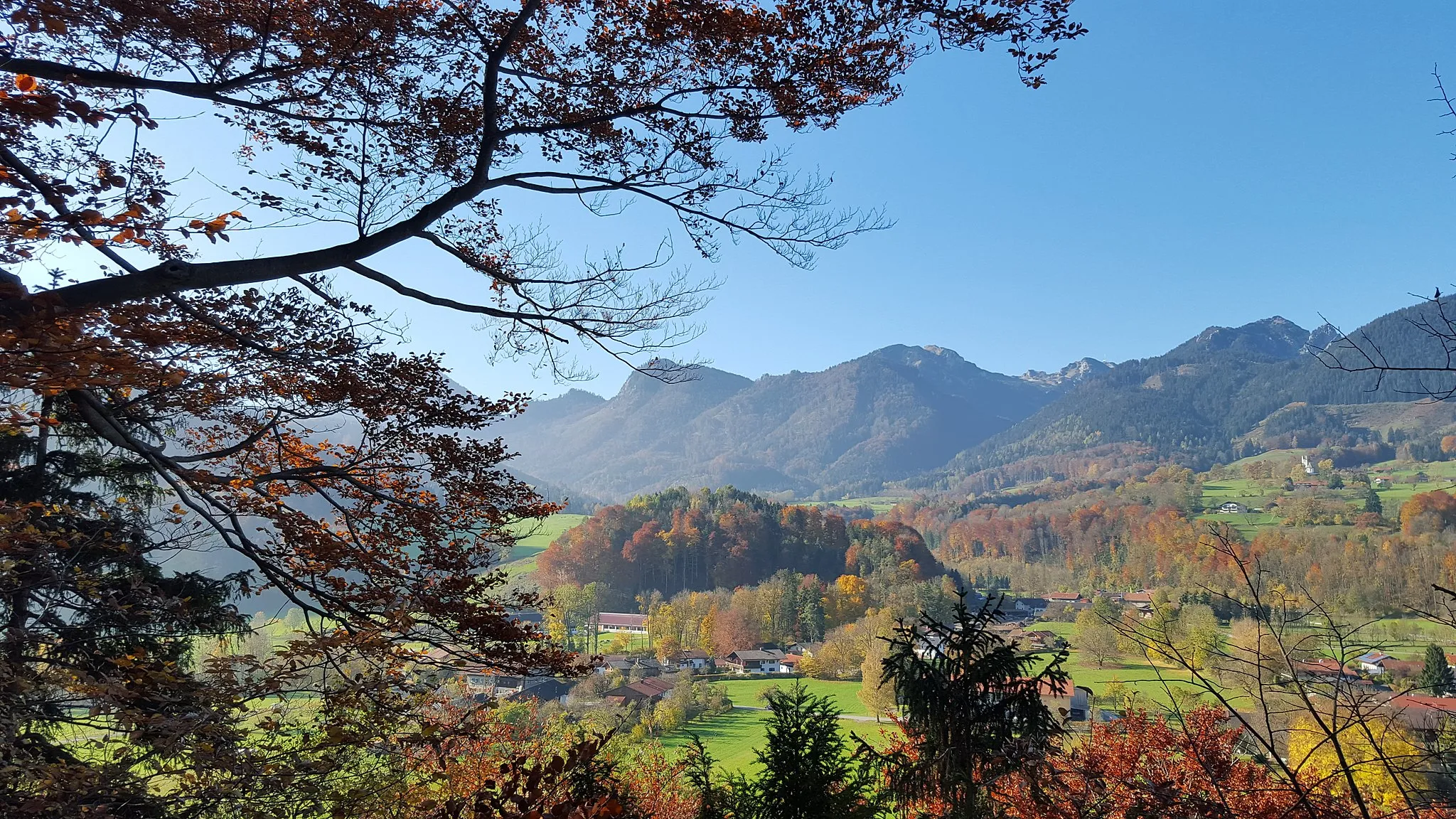 Photo showing: Blick von der Biber Richtung Wendelstein