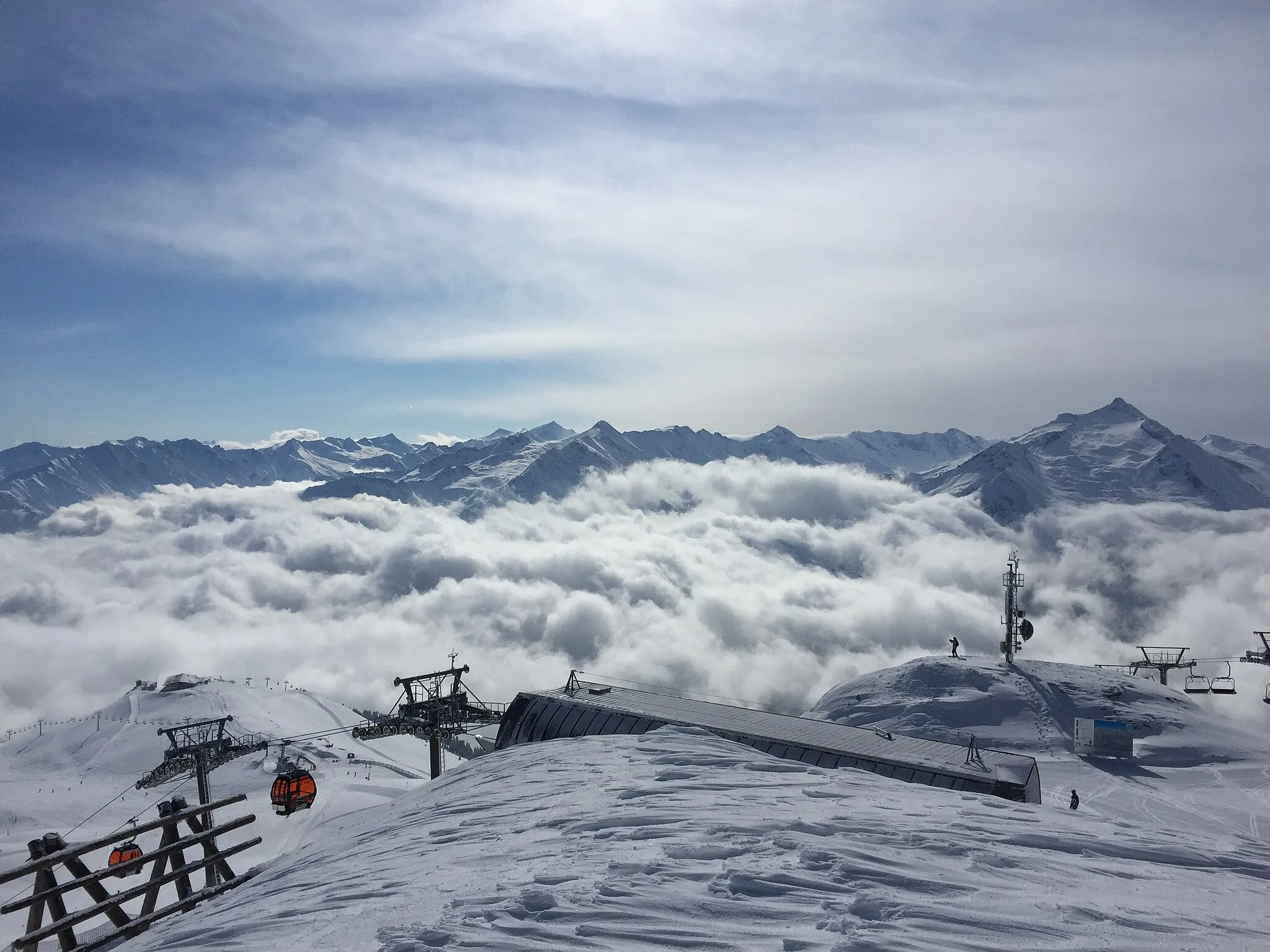 Photo showing: Ausblick vom Gipfel im Winter