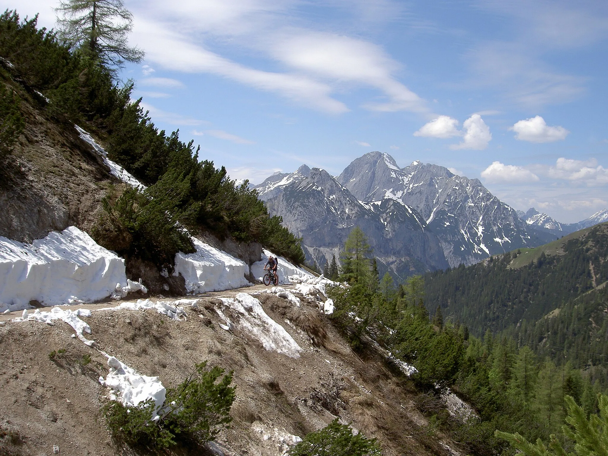 Photo showing: Forstweg zur Plumsjochhütte