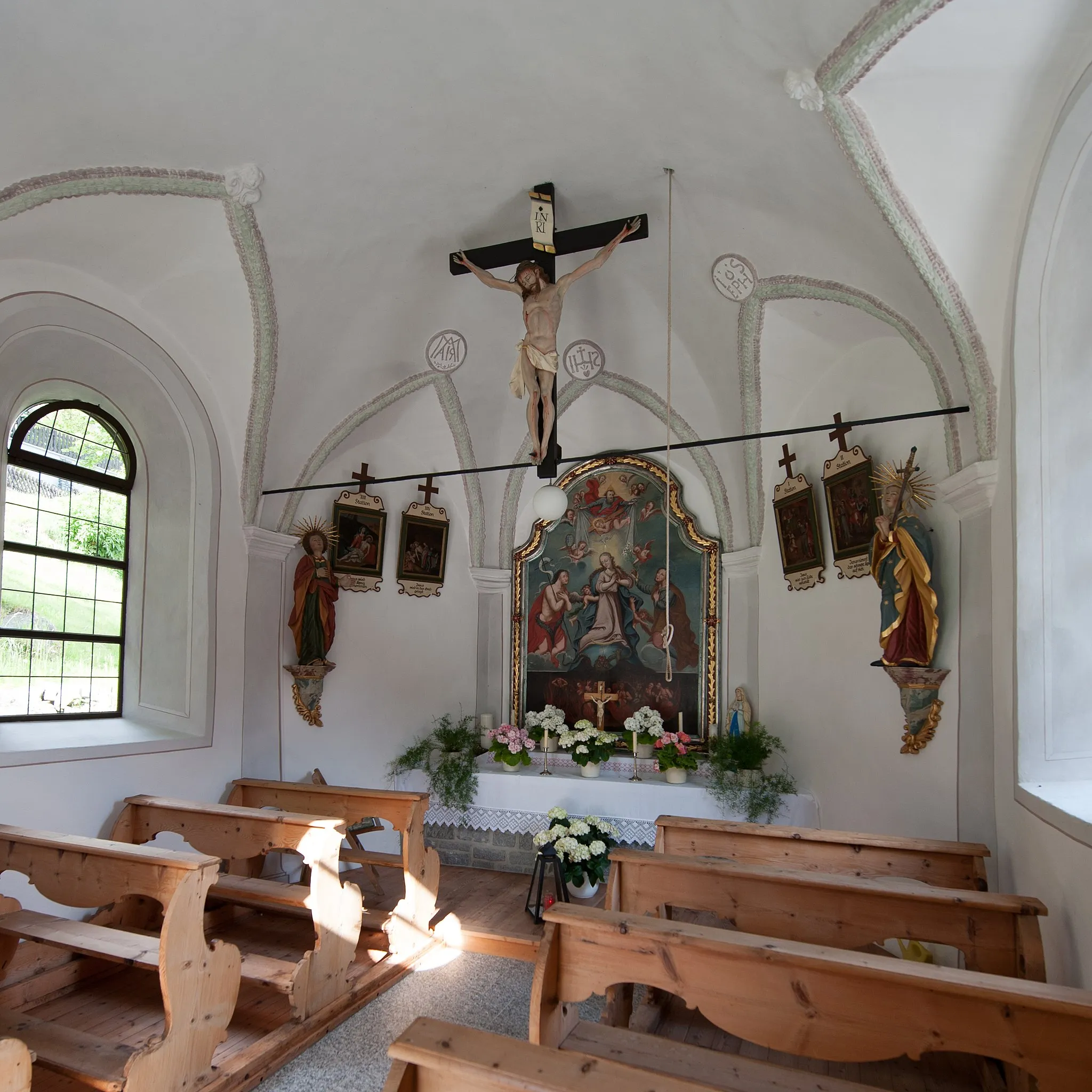 Photo showing: Wiki takes Nordtiroler Oberland: Ortskapelle Maria Himmelfahrt in Winklen