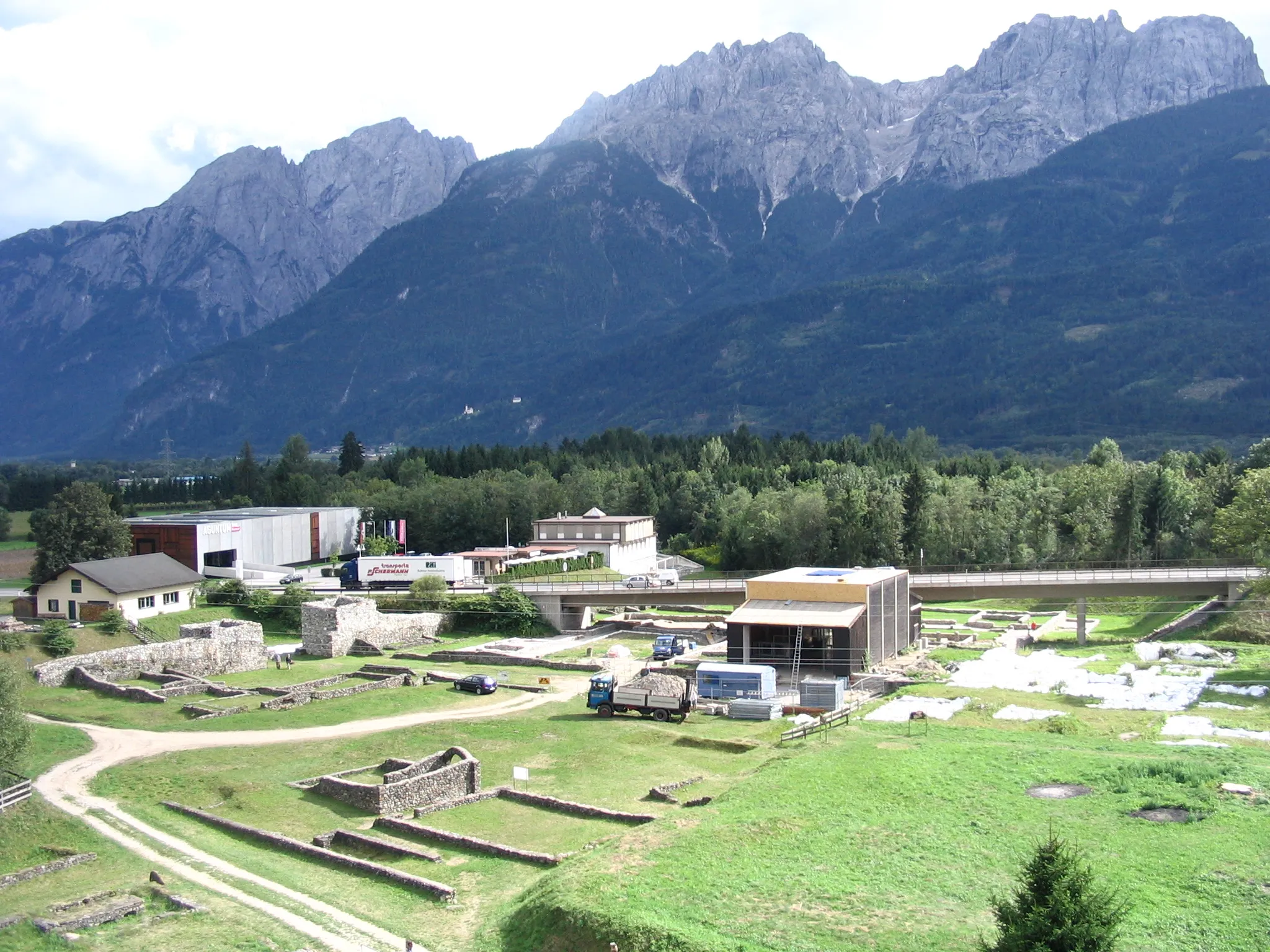 Photo showing: View from Aussichtsturm Aguntum