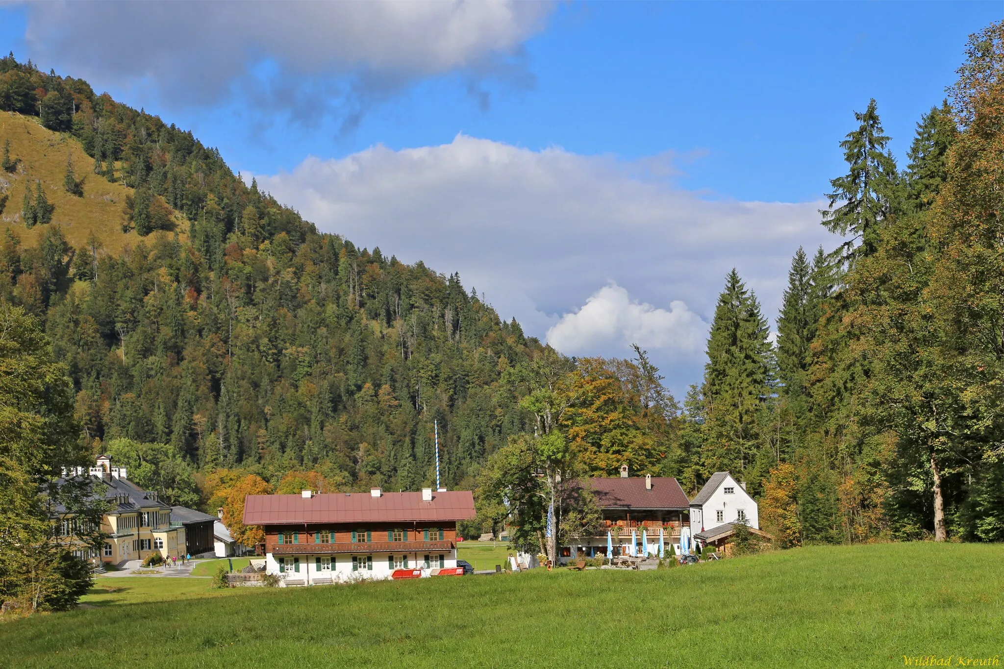 Photo showing: Wildbad Kreuth - a former spa resort is located near Tegernsee and is a district of Kreuth (Germany).