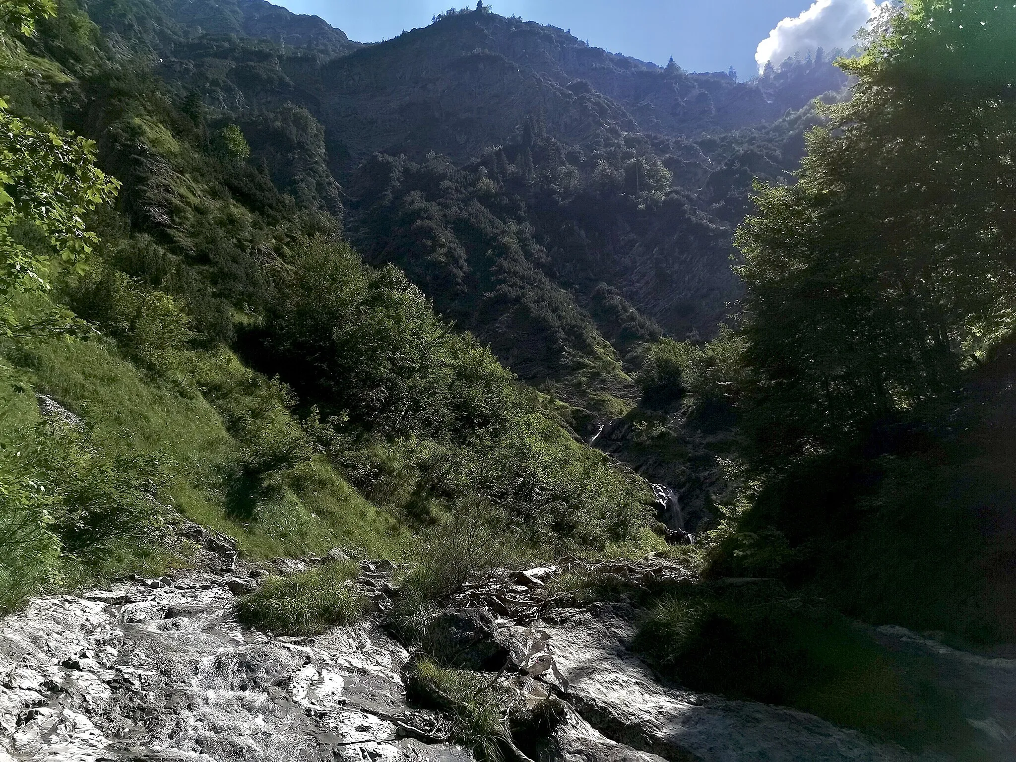 Photo showing: location of photographer Germany Bavaria Landkreis Miesbach > Gemeinde Kreuth > Gemeindeteil Wildbad Kreuth > Große Wolfsschlucht