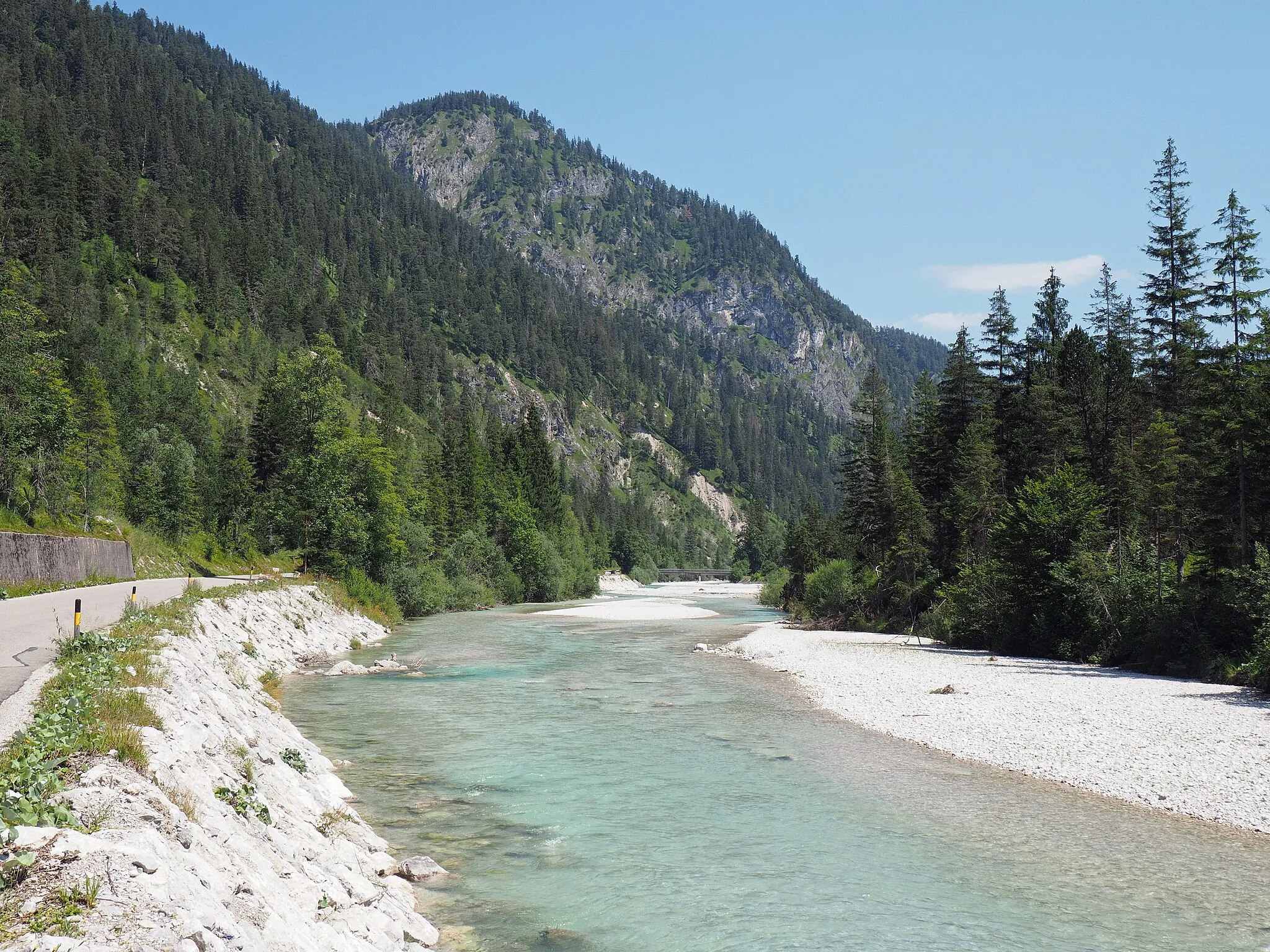 Photo showing: Isar at Lenggries-Vorderriß.