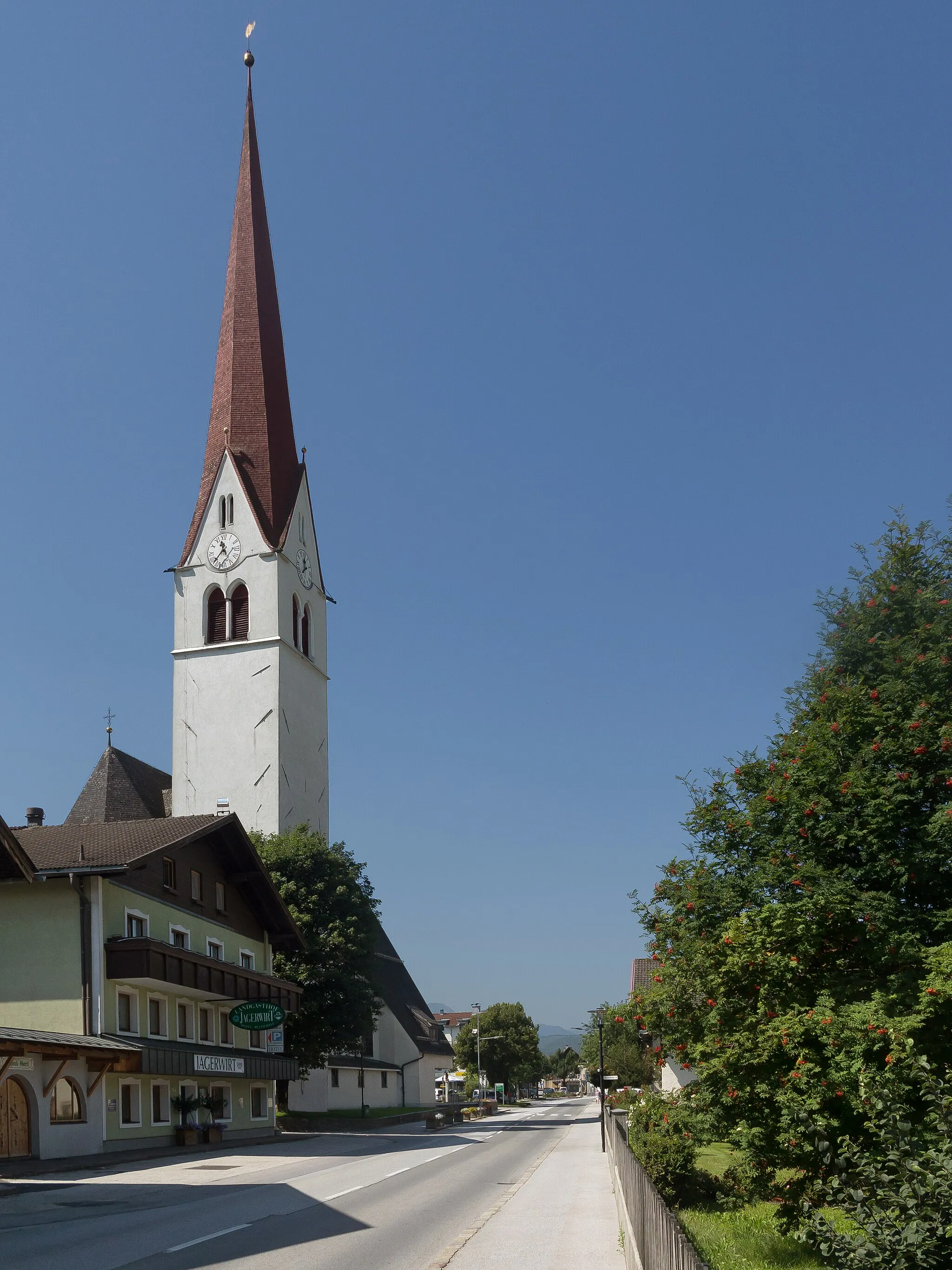 Photo showing: Volders, church: die Katholische Pfarrkirche Sankt Johannes der Täufer