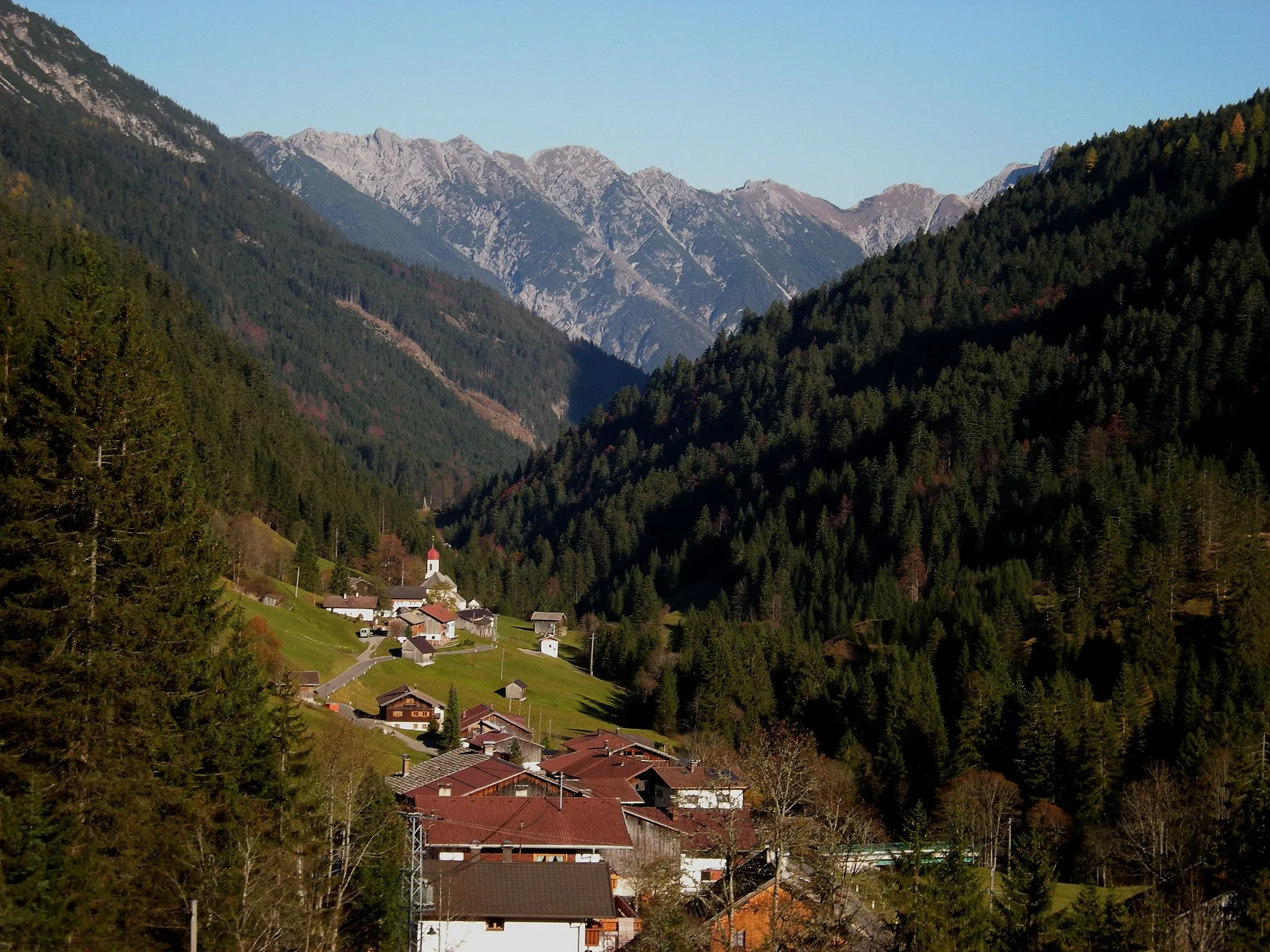 Photo showing: Hinterhornbach im Hornbachtal
