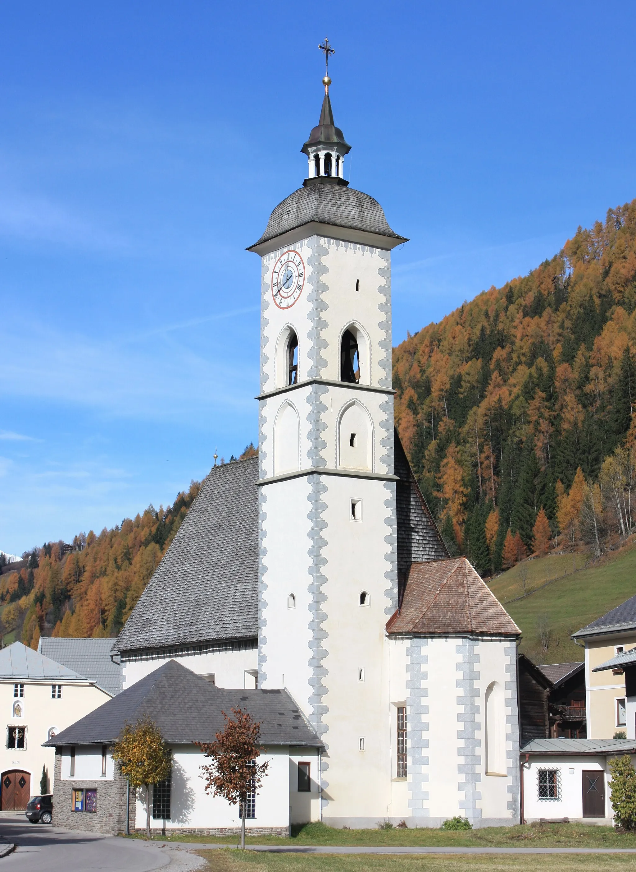 Photo showing: Subsidiary church Saint Andrew
Locality: Döllach

Community:Großkirchheim