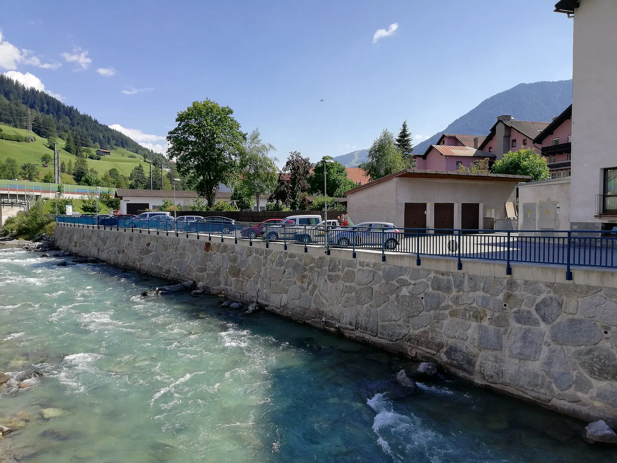 Photo showing: Die Sill bei Matrei am Brenner