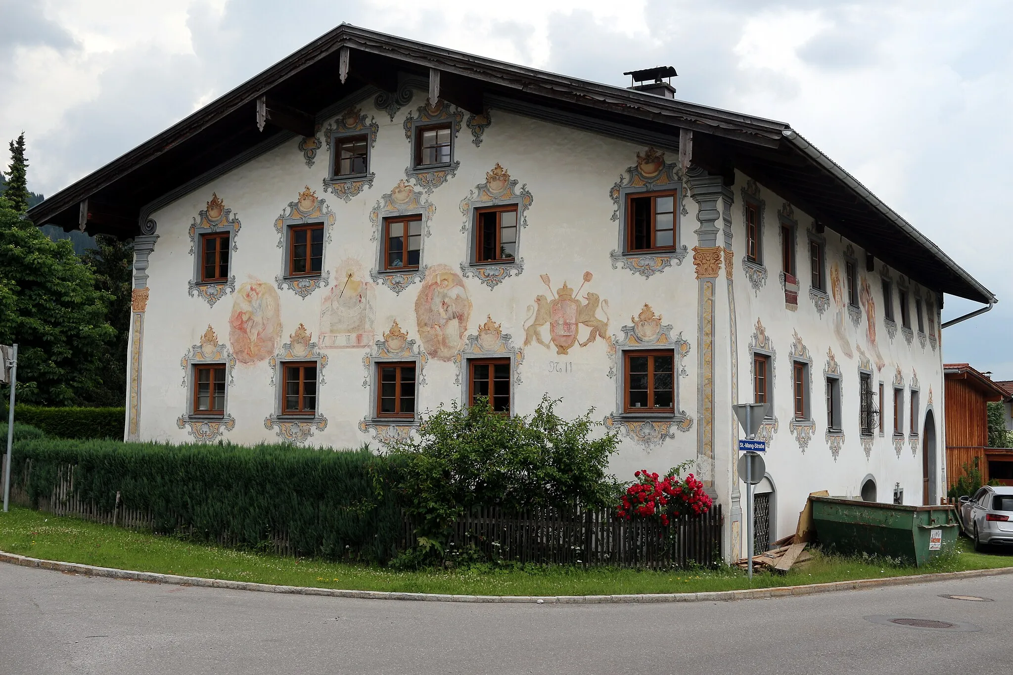 Photo showing: Bürgerhaus, Franzelinhaus in Lechaschau, Tirol.