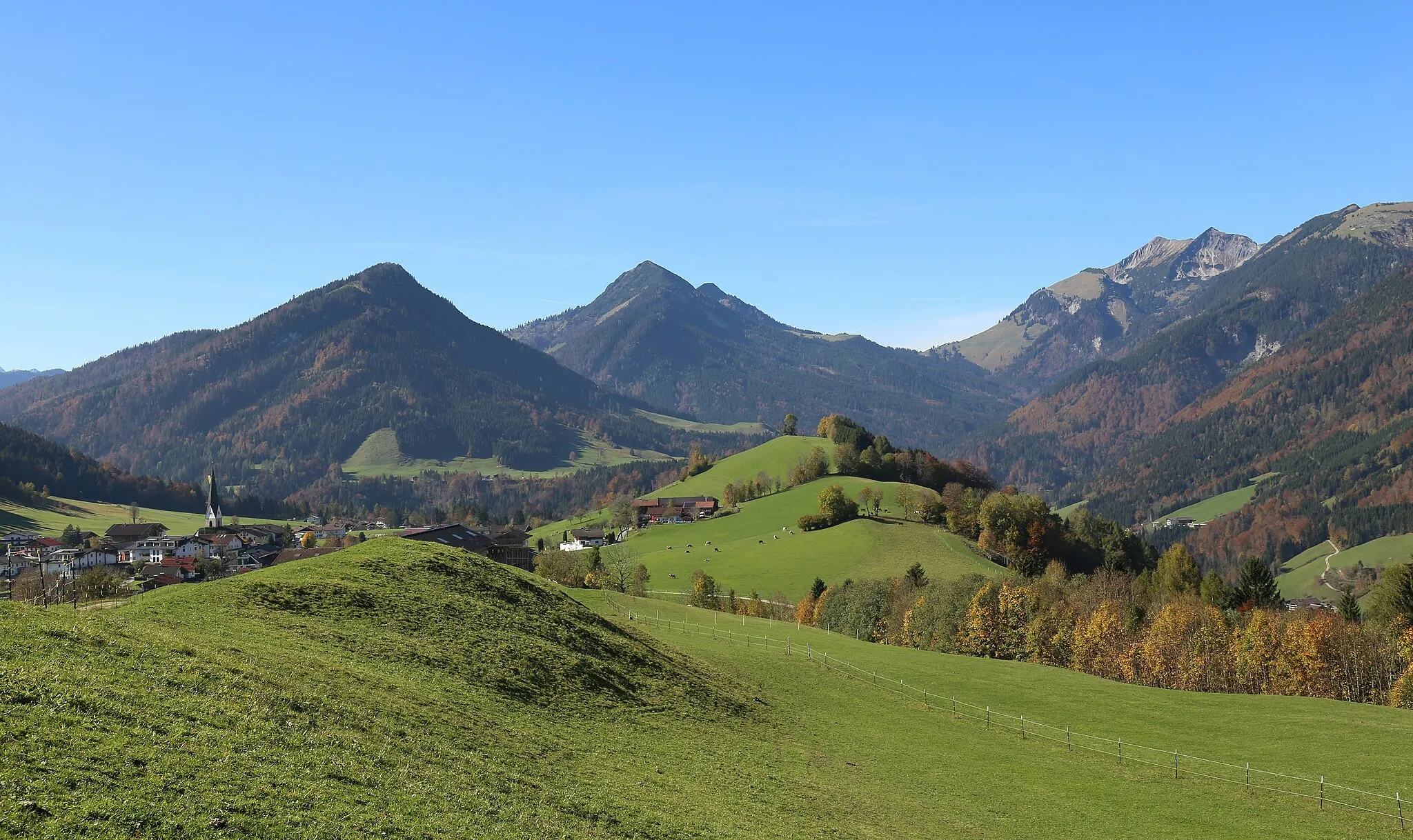 Photo showing: Hinterthiersee, Thiersee; Blick nach Westen