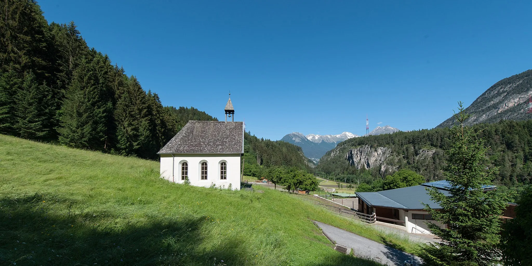 Photo showing: Wiki takes Nordtiroler Oberland: Kapelle hl. Markus in Waldele