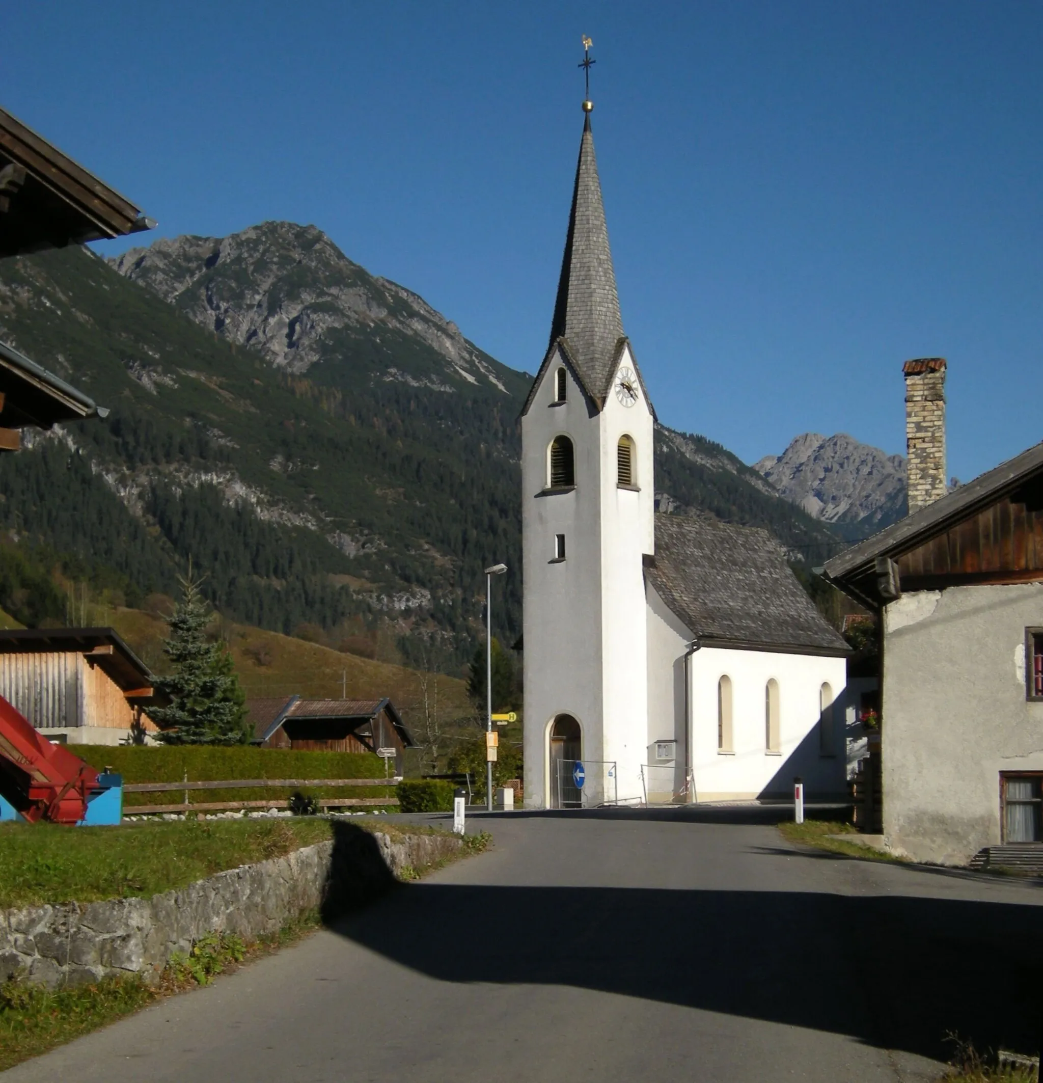 Photo showing: Kirche in Martinau, Lechtal